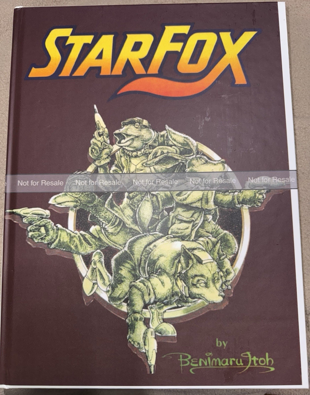 Star Fox comic Super Nintendo SNES Custom Hardcover 1993 Nintendo Power