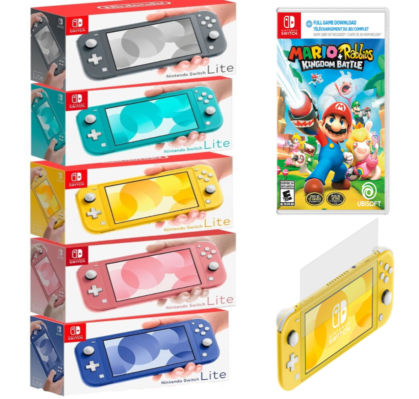 🌟Nintendo Switch Lite + FREE Mario Game + BONUS! – PICK YOUR COLOR🌟