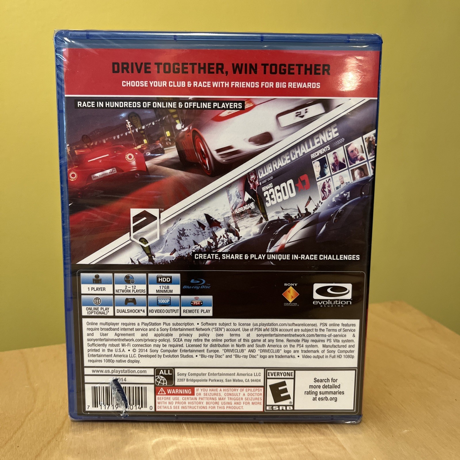 Driveclub (Sony PlayStation 4, 2014) Brand New & Sealed **SEE DESCRIPTION** PS4