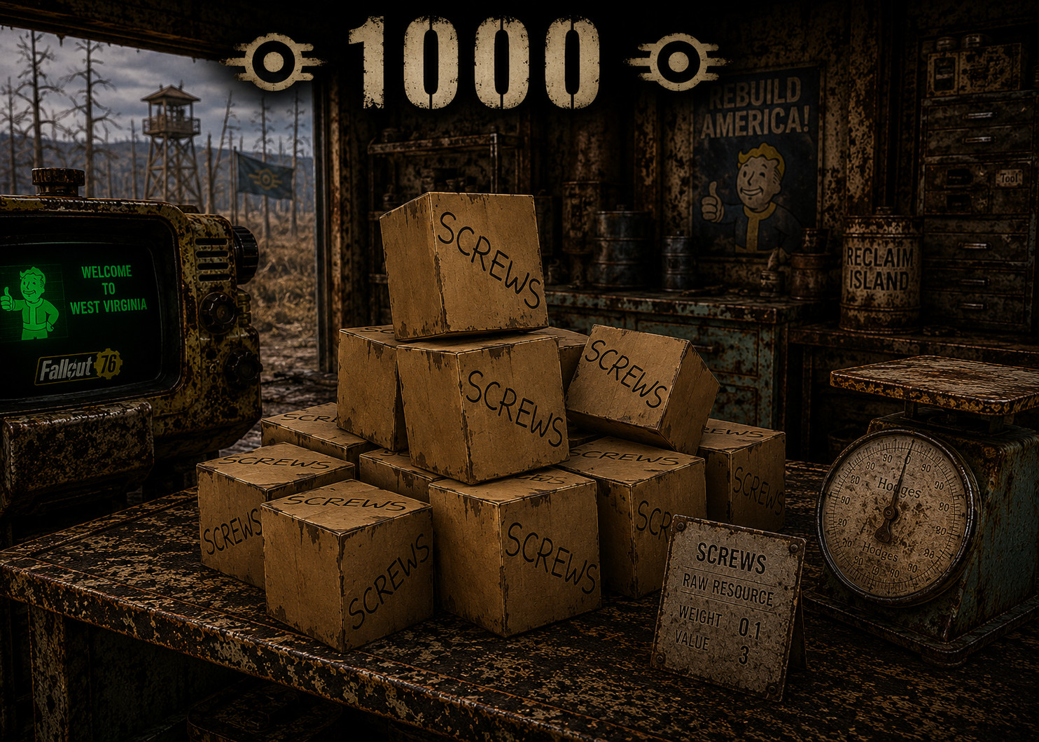 PS4 / PS5 Fallout 76 junk x1,000 screws