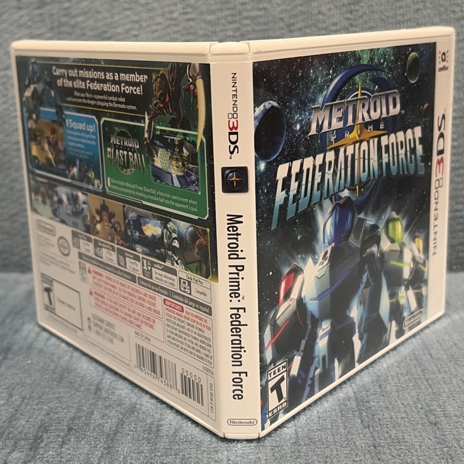 Metroid Prime: Federation Force (Nintendo 3DS, 2016) CIB Tested CLEAN