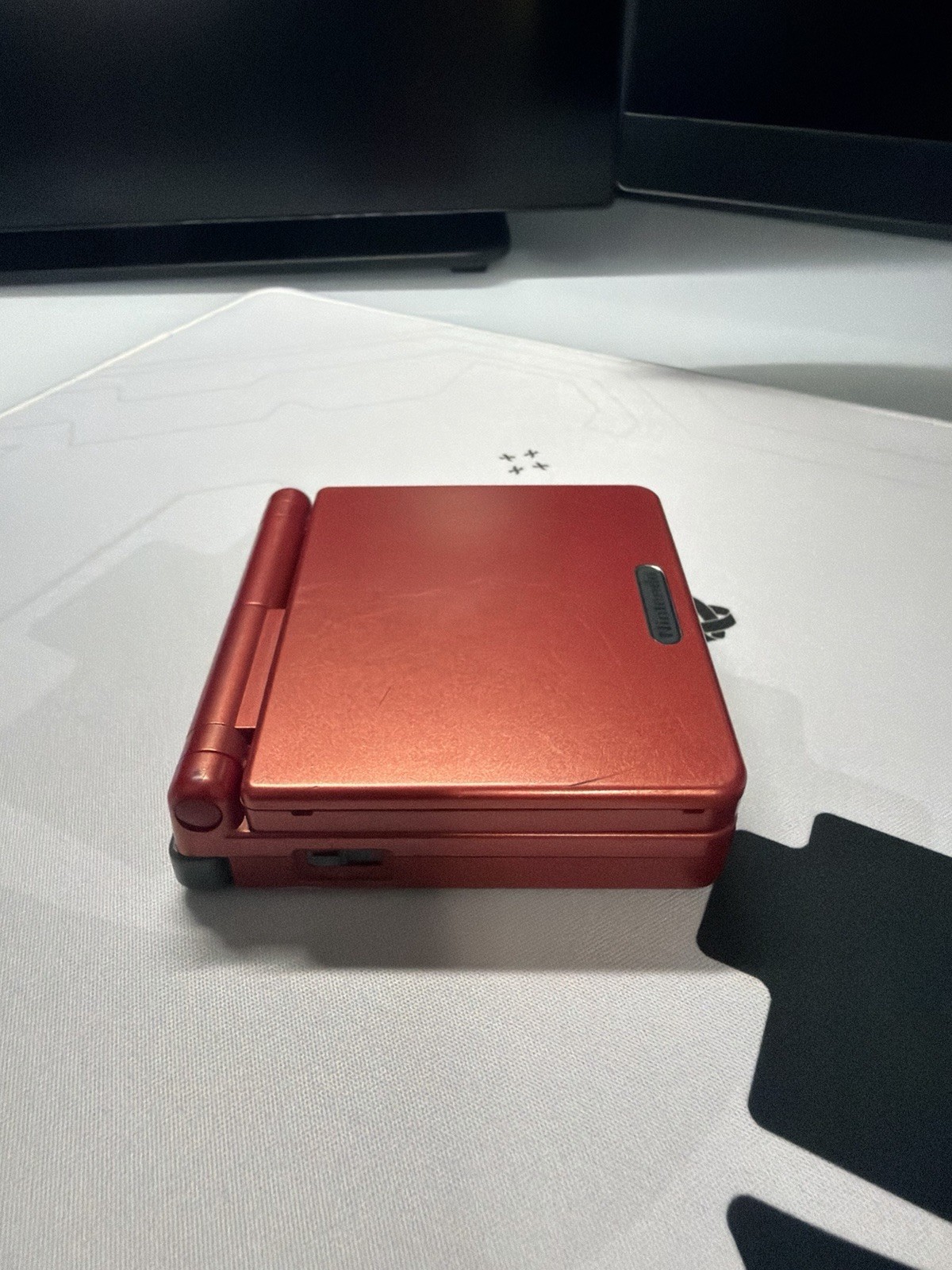 EXCELLENT Condition Flame Red Nintendo Game Boy Advance SP AGS-001