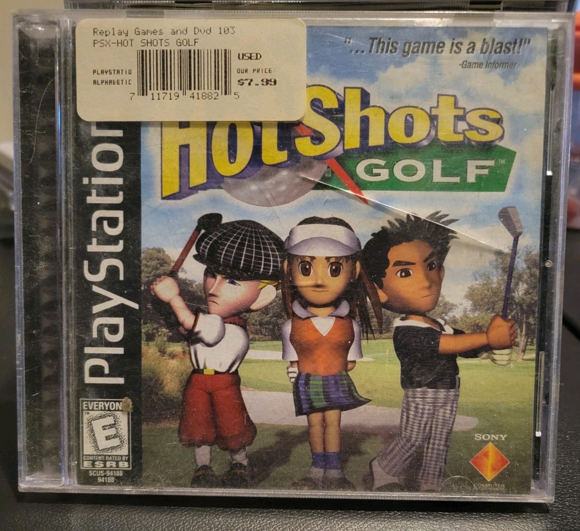 Hot Shots Golf Sony PlayStation 1 PS1 (1998), TESTED & WORKING! Complete