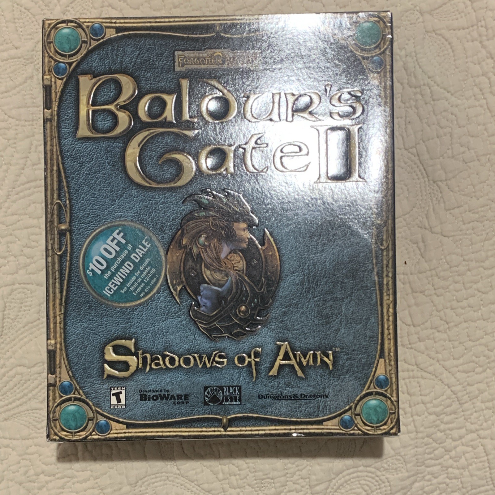 Interplay Baldur’s Gate II: Shadows of Amn (PC) Big Box + Manuals Map Discs