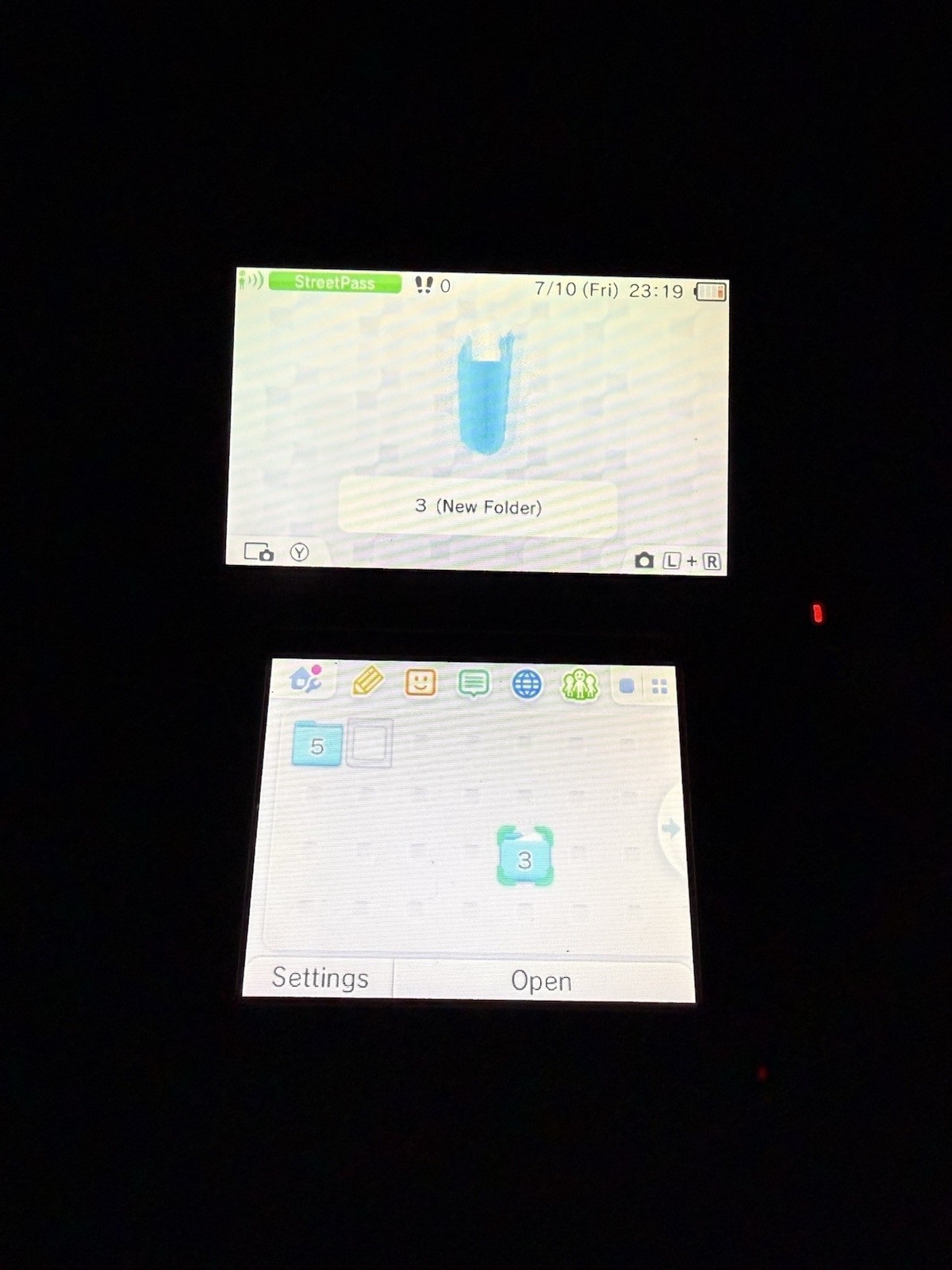 Nintendo 3DS XL Blue & Black Handheld Console System w/ Charger, Stylus, SD Card