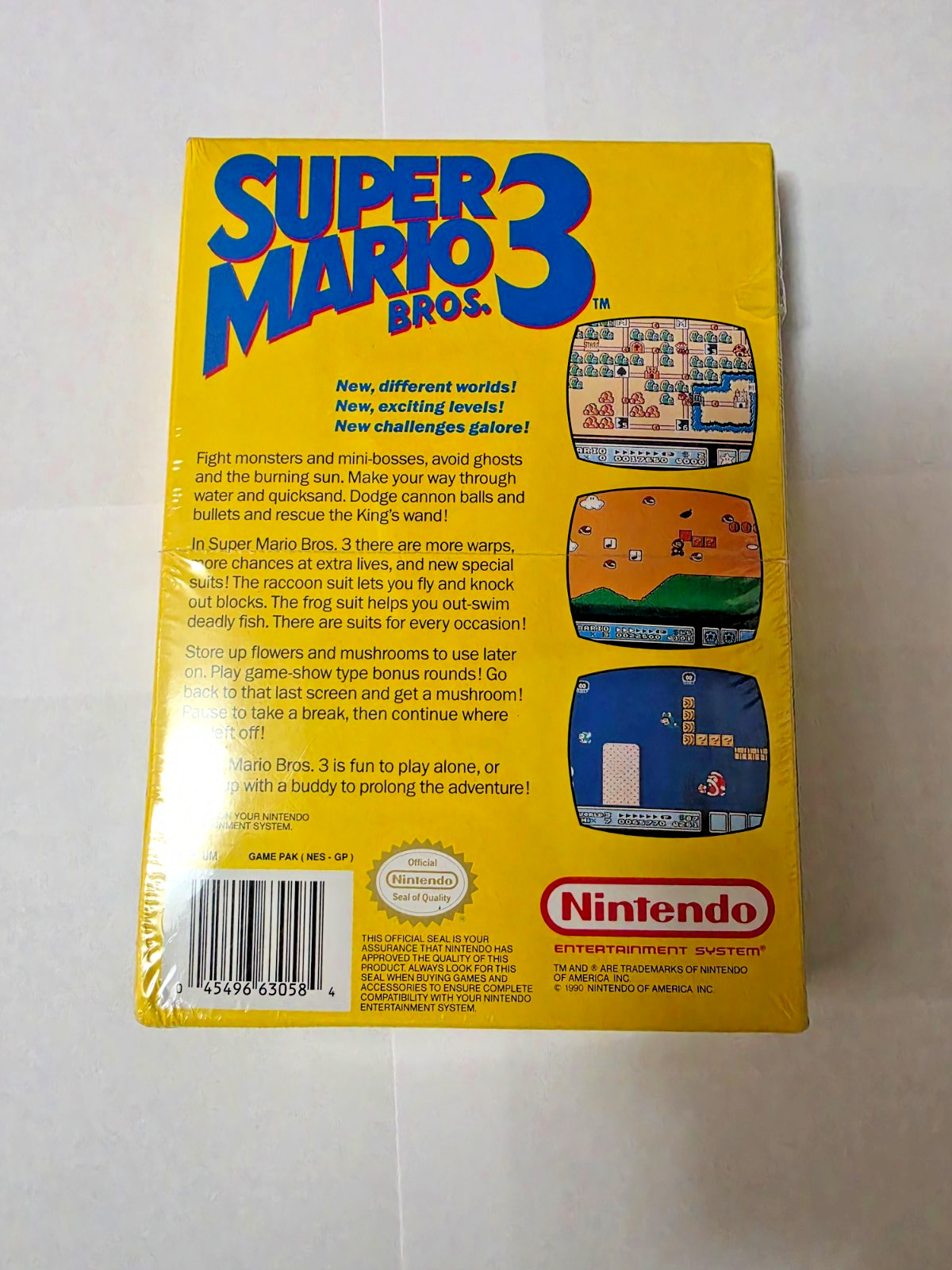 Vintage Super Mario Bros 3 Game Nintendo NES Sealed New Never Opened