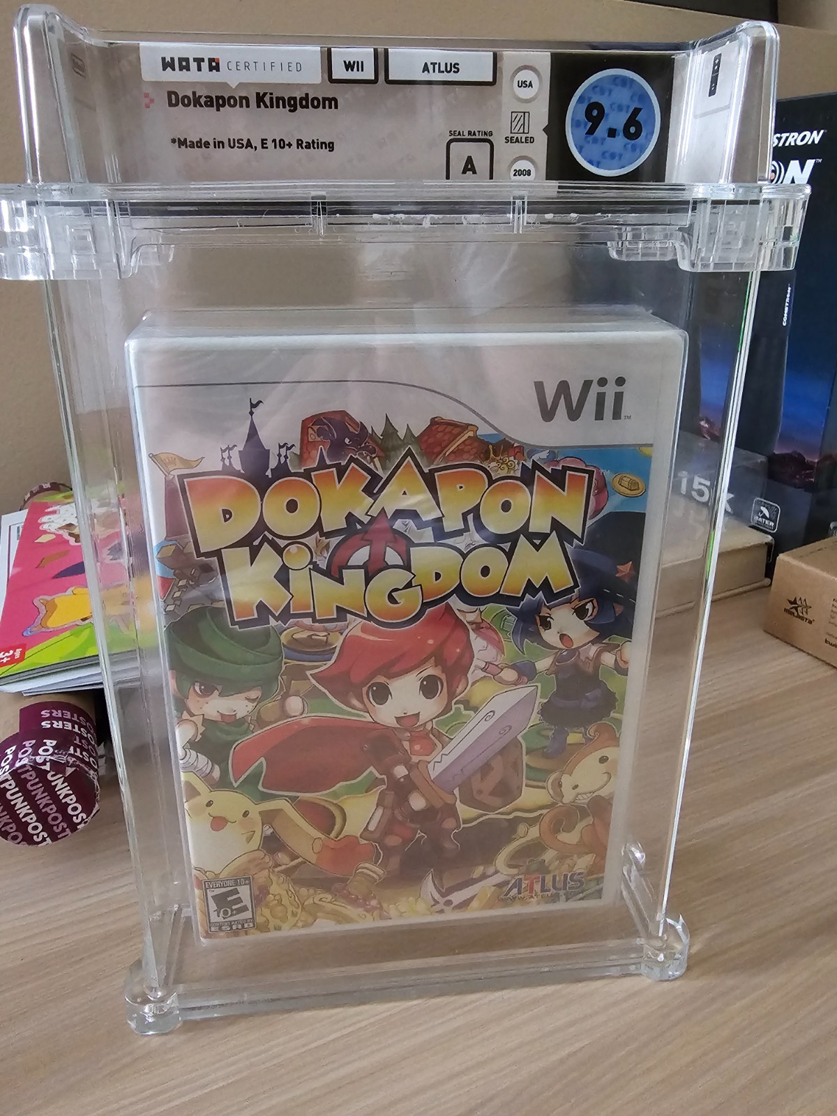 Wii Dokapon Kingdom Wata 9.6 A Rare ALTUS Games SEALED GRADED