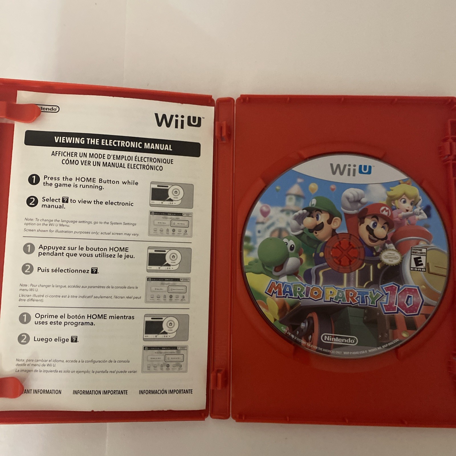 Nintendo Wii U Mario Party 10