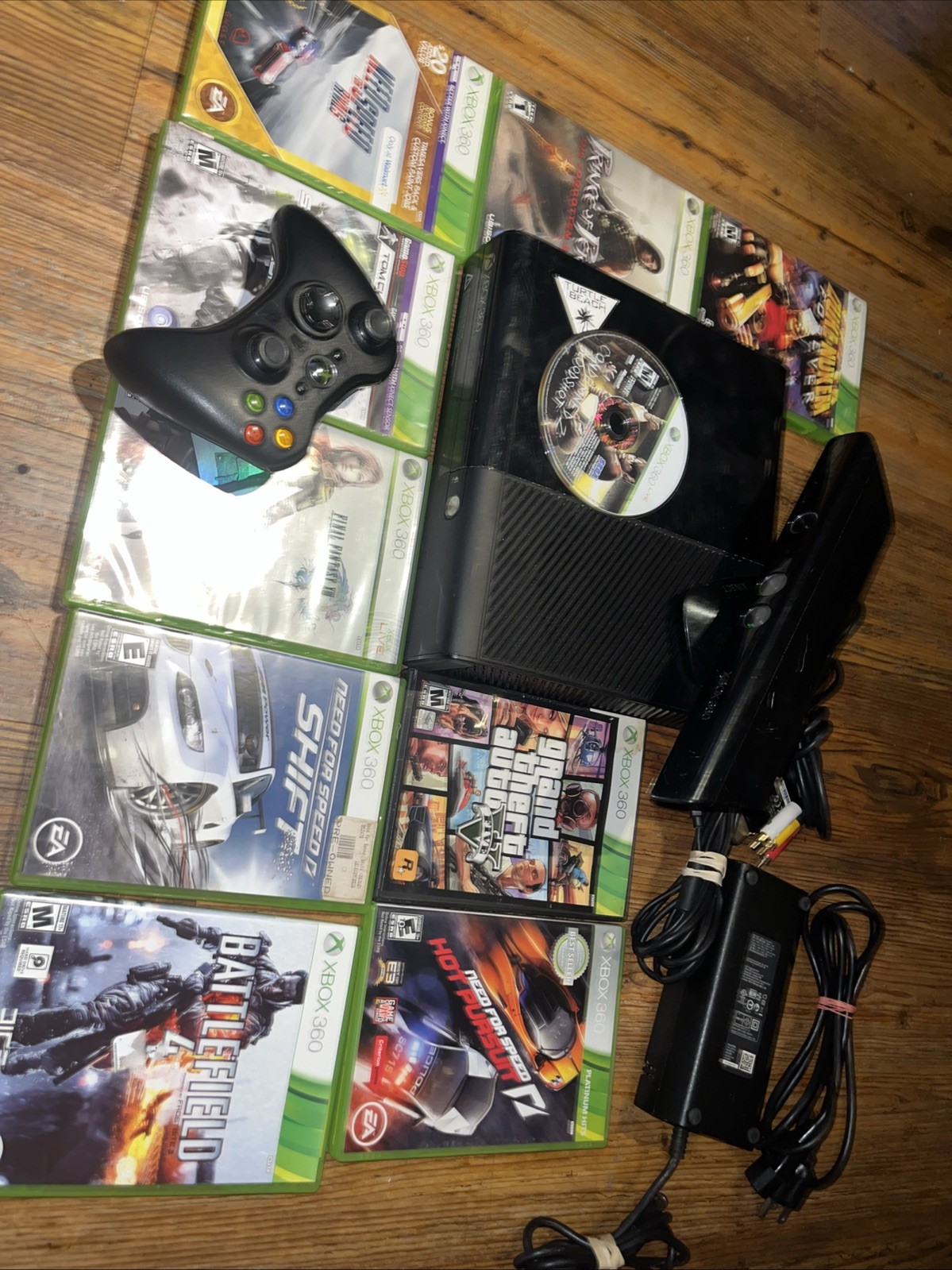 Microsoft Xbox 360 E 4GB Console Bundle w/ 11 Games & Kinect Controller!