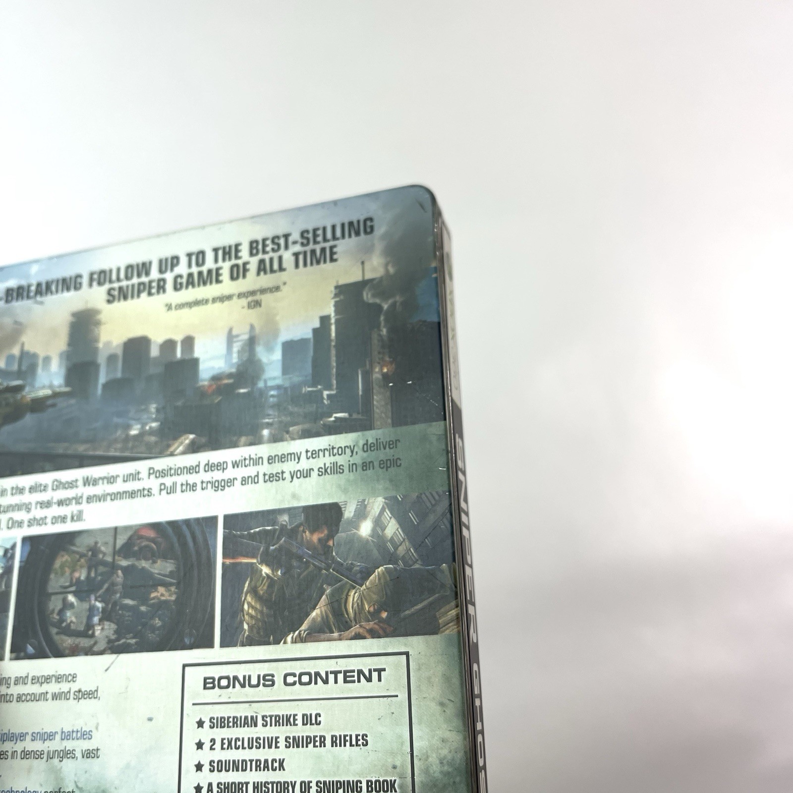 Sniper Ghost Warrior 2 Bulletproof Steelbook Edition Xbox 360 Video Game