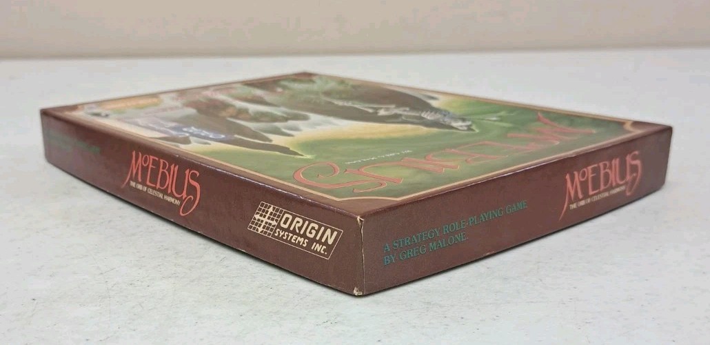 NO DISK-1984 Moebius Game-VTG Origins-Commodore 64-Box, Manual, Poster, Headband