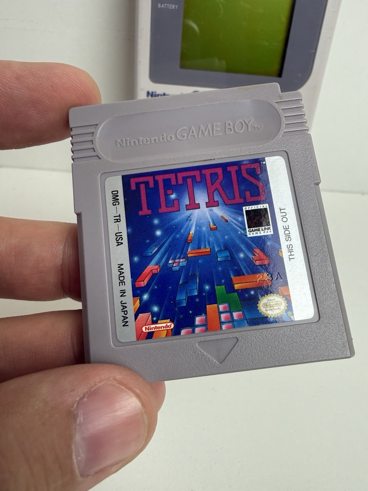 Original Nintendo Gameboy Console System Fully Working & Tetris! No Dead Lines!