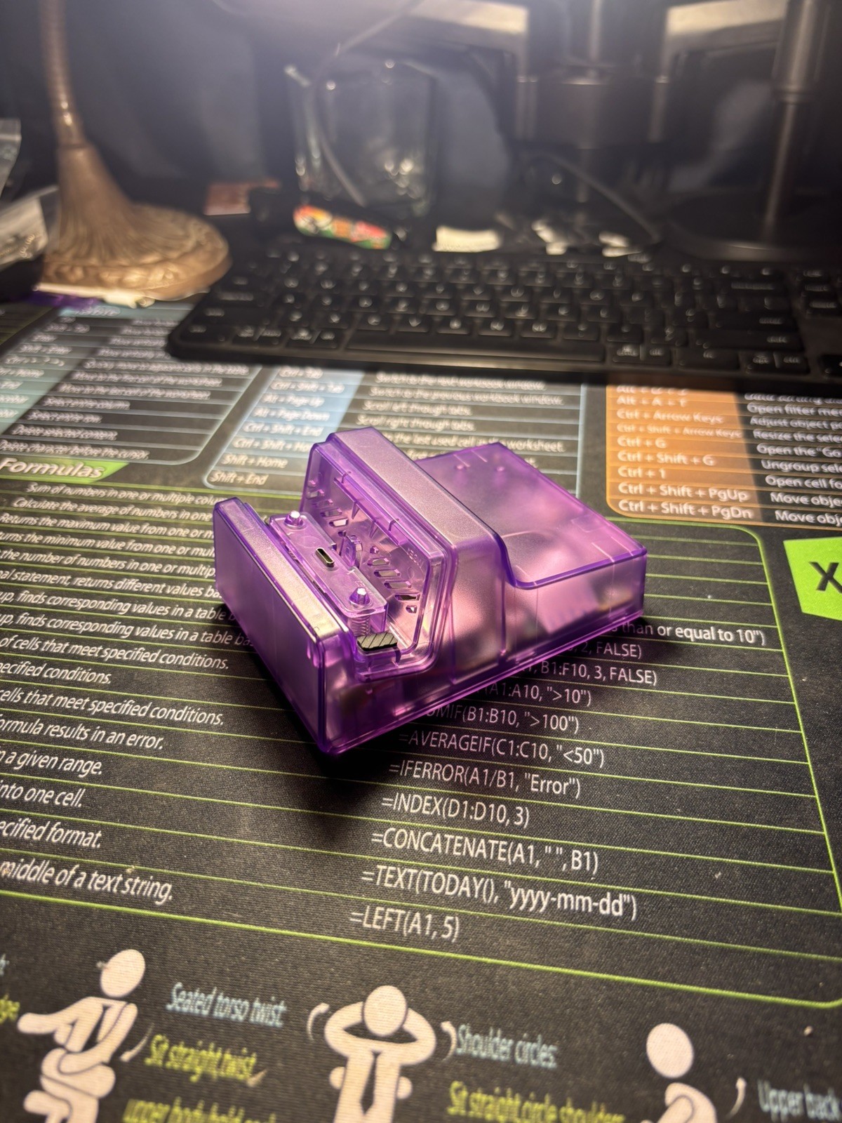 Transparent Purple Nintendo switch OLED