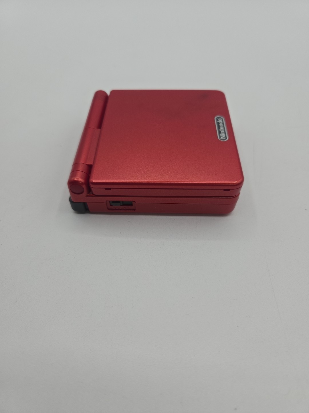 Nintendo Game Boy Advance SP Handheld System Flame Red W/charger And 4 Games