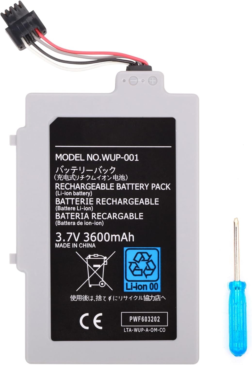 WUP 001 WUP 012 WUP 010 Gamepad Battery Rechargeable Battery Replacement