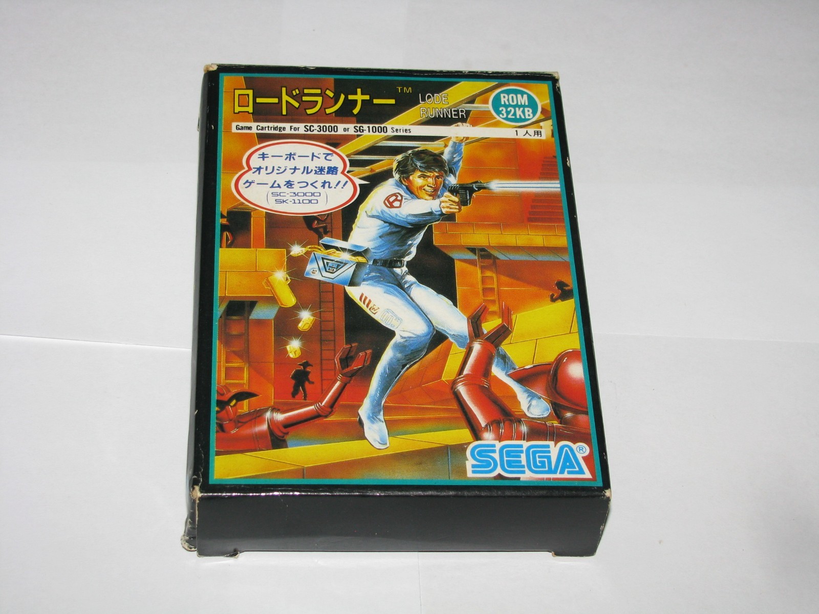 Lode Runner (ROM 32KB Box) Sega SG-1000 SC-3000 SMS Japan +manual CIB US Seller