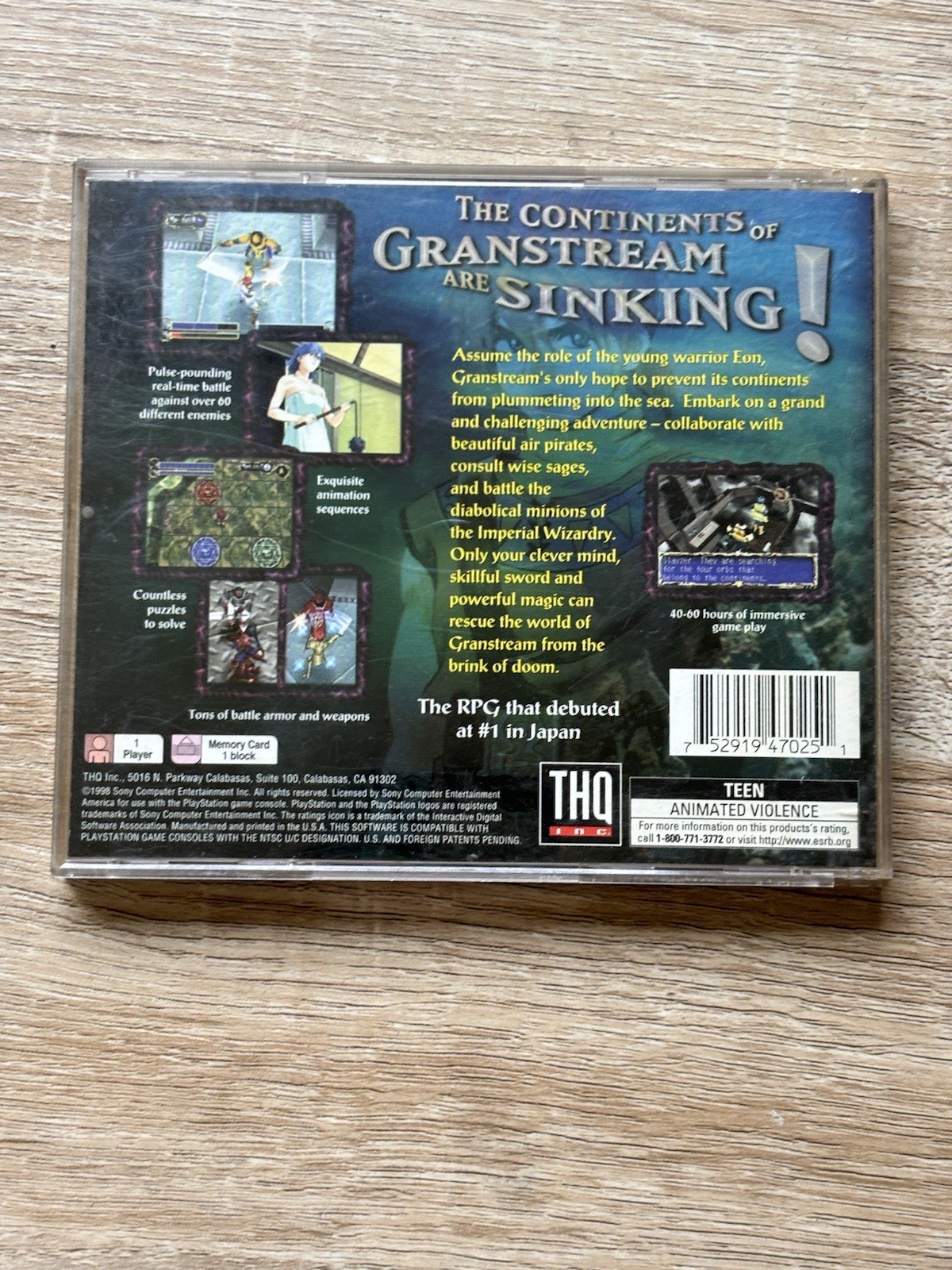 Granstream Saga (Sony PlayStation 1, 1998) CIB