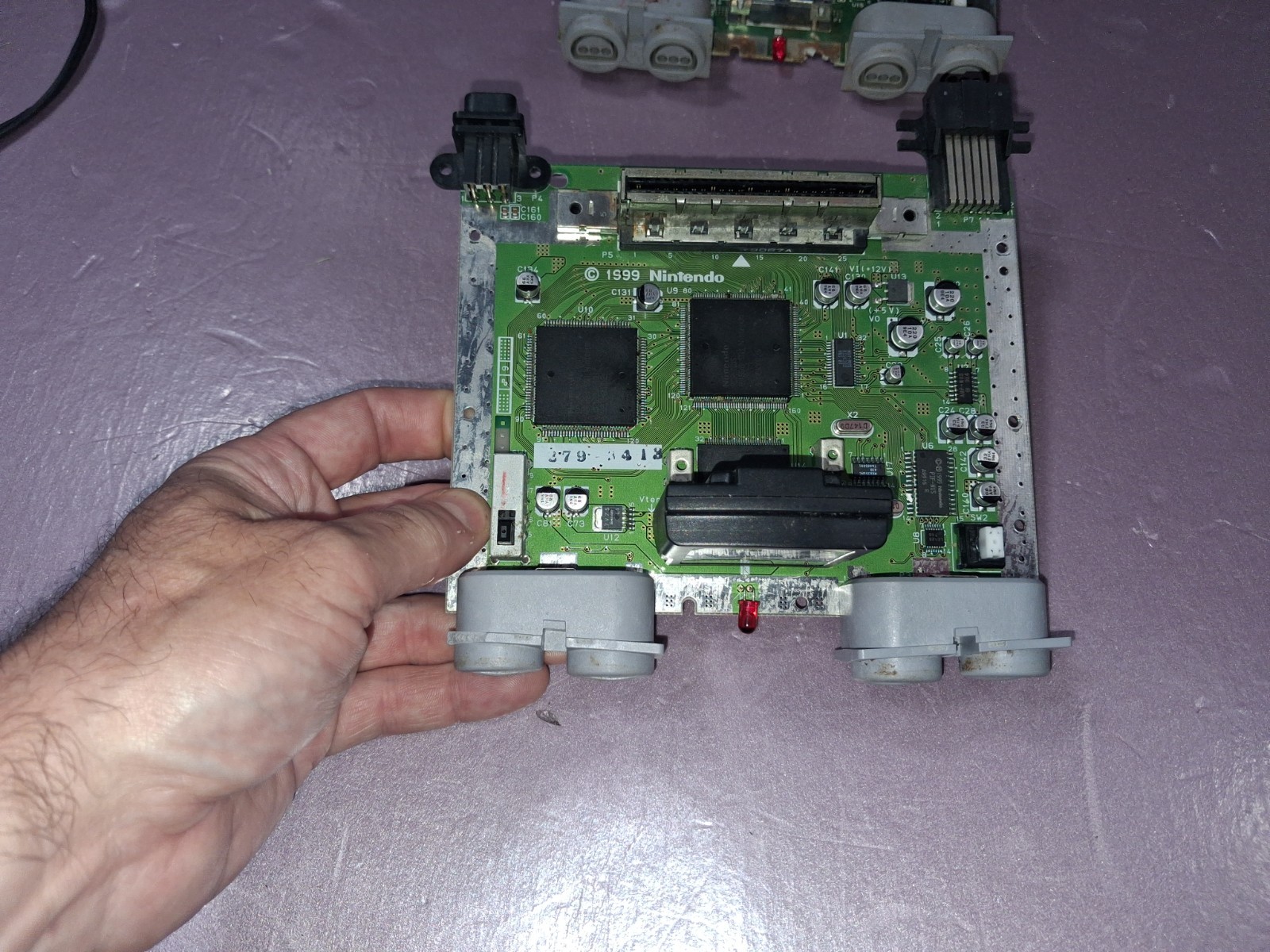 Nintendo N64 NUS-001 DEFECTIVE DONOR EXACT 08-NO SOUND w/RUST JUNK 04-SEE ALL
