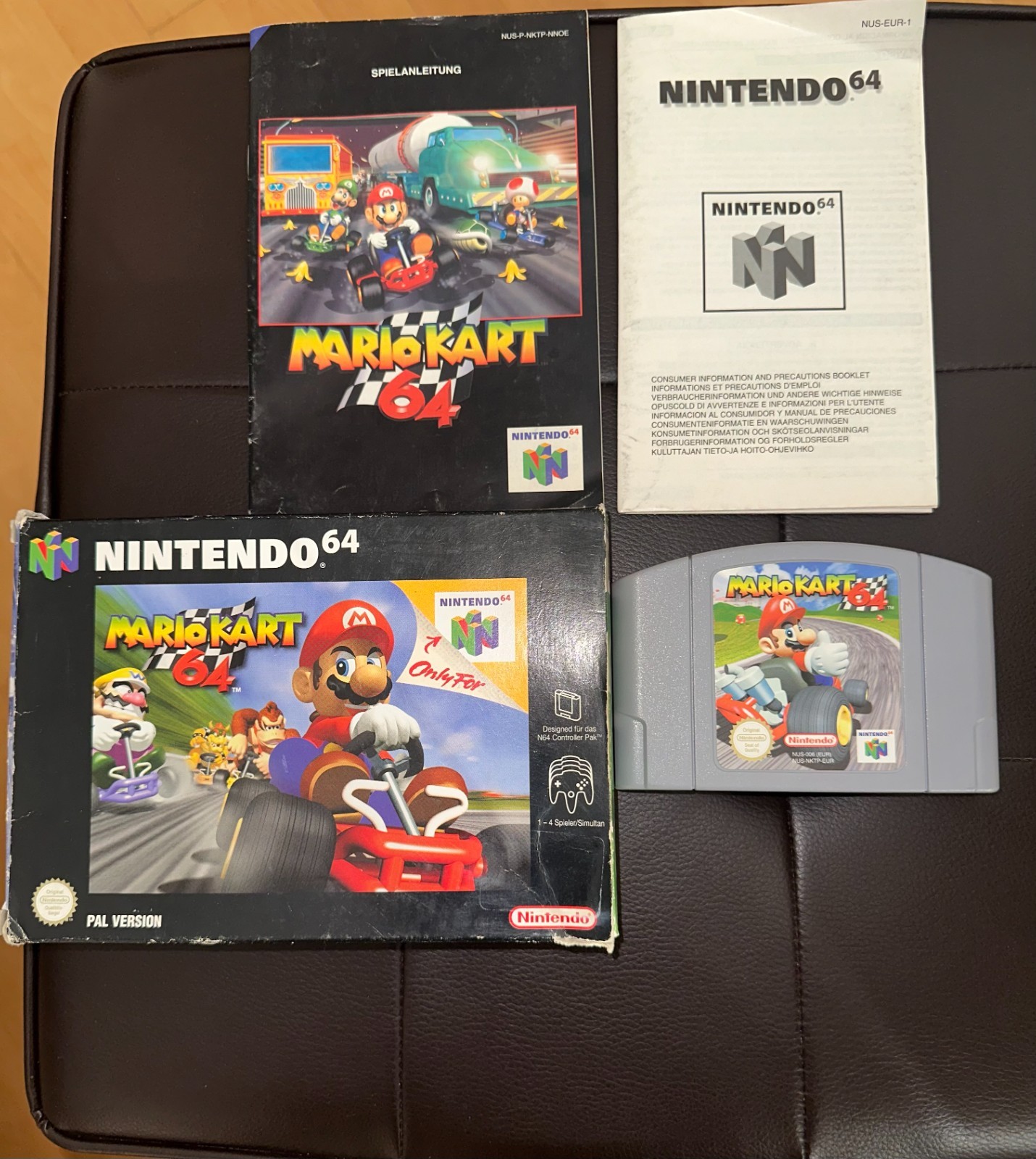 Mario Kart 64 (Nintendo 64) – PAL Complete in Box (CIB) German Version