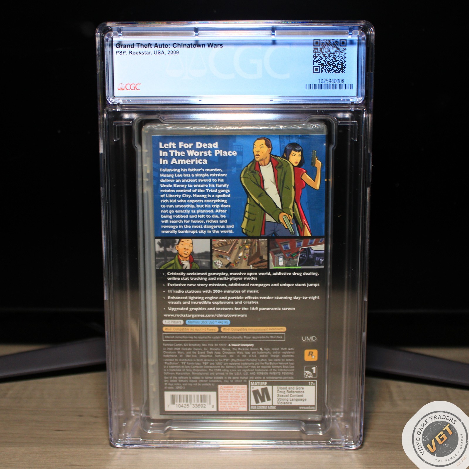 CGC 9.6 A+ – Grand Theft Auto: Chinatown Wars 1ST PRINT Sony PSP 2009 NEW!