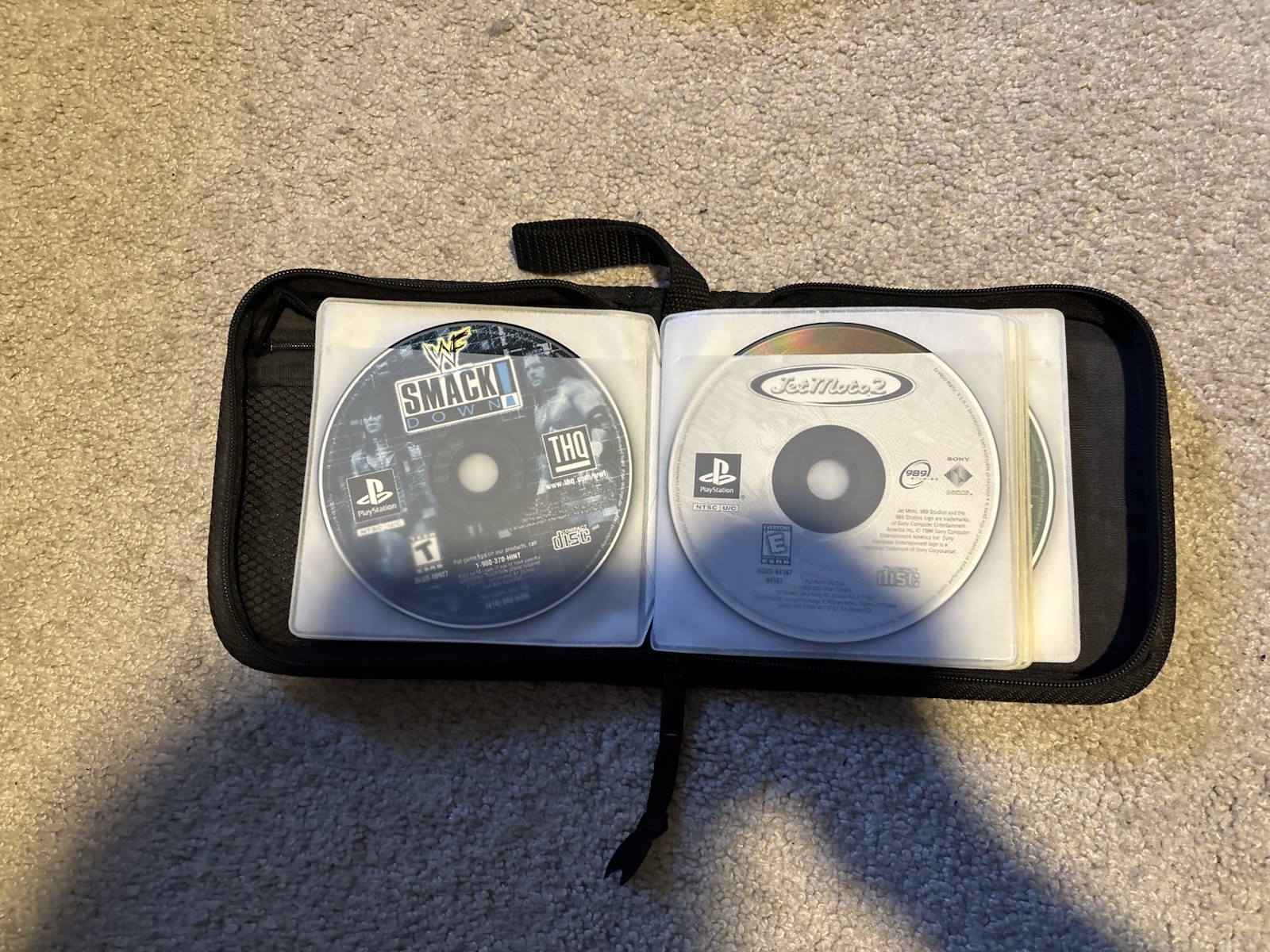 PlayStation 1 20-Pack Carrying Case + LOT OF 12 Games Sony PS1, Disc Only