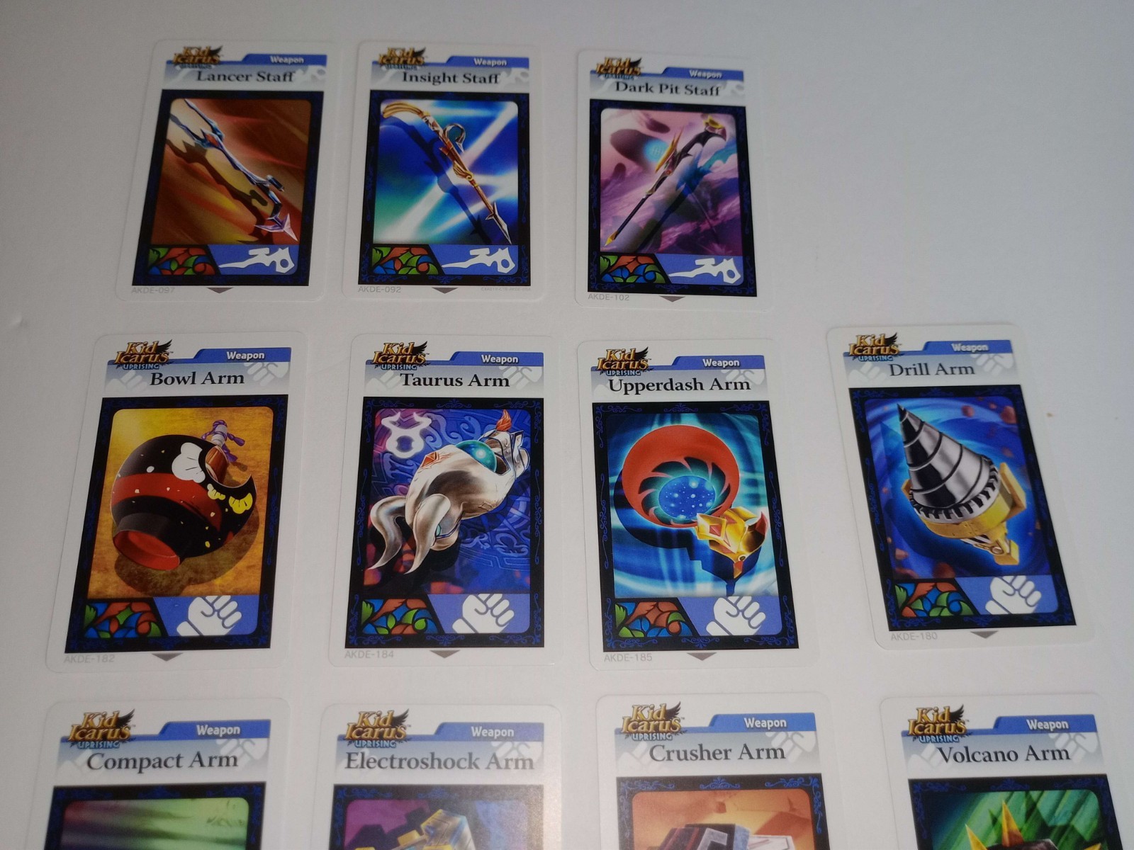 Nintendo 3DS Kid Icarus Uprising AR Cards Lot 20 Count Excellent Condition