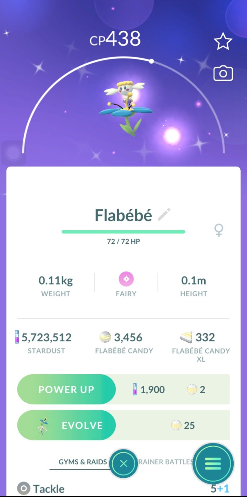 Pokémon Go -Shiny Flabebe Blue/Red/White/Orange/Yellow Flower Flabébé-Registered