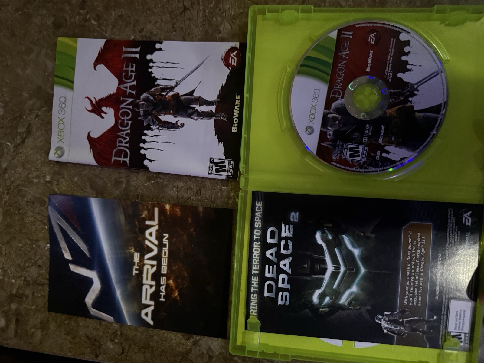 Dragon Age II 2 Xbox 360 Complete Tested Good Condition Authentic
