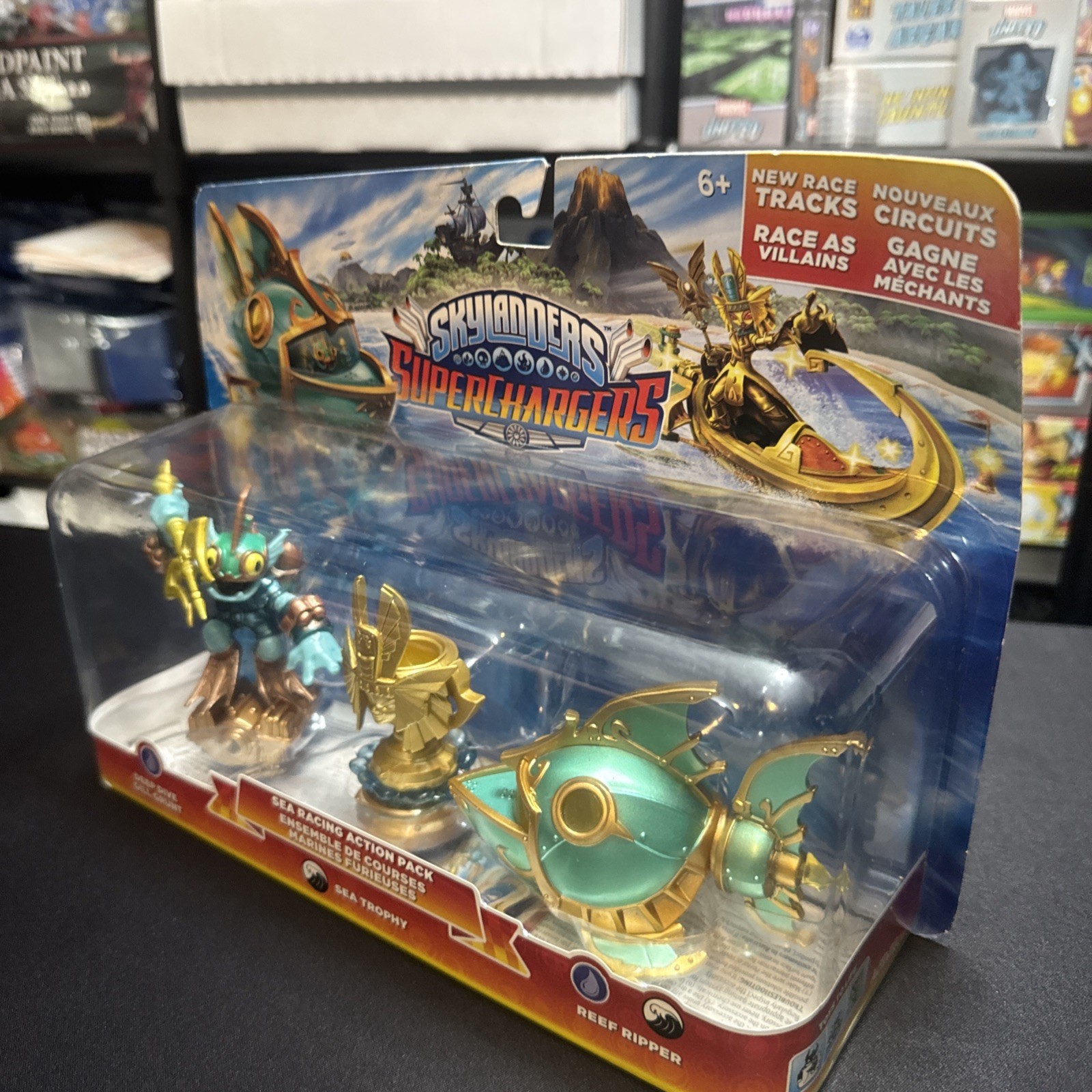 Skylanders Superchargers Sea Racing – Gill Grunt Reef Ripper Sea Trophy – NEW