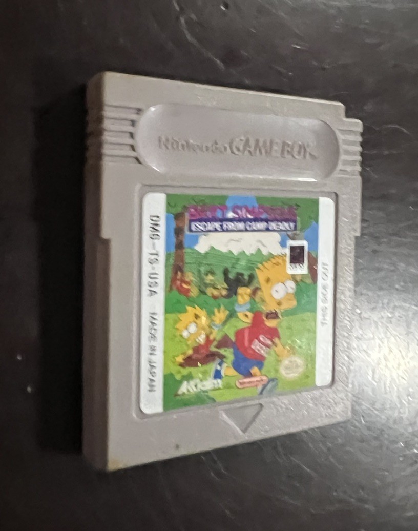 Bart Simpson’s Escape From Camp Deadly (Nintendo Game Boy, 1991) Tested