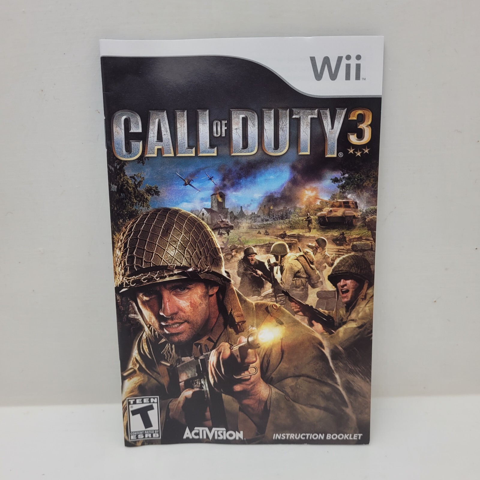 Call of Duty 3 (Nintendo Wii, 2006) Manual Included and Tested