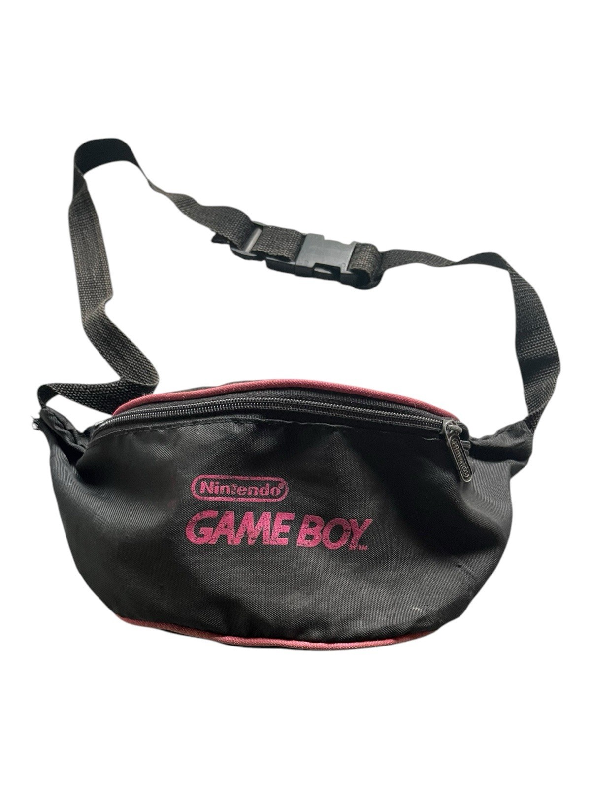 Nintendo 1990s Game Boy Fanny Pack Waist Bag Black Hot Pink Gaming Drip