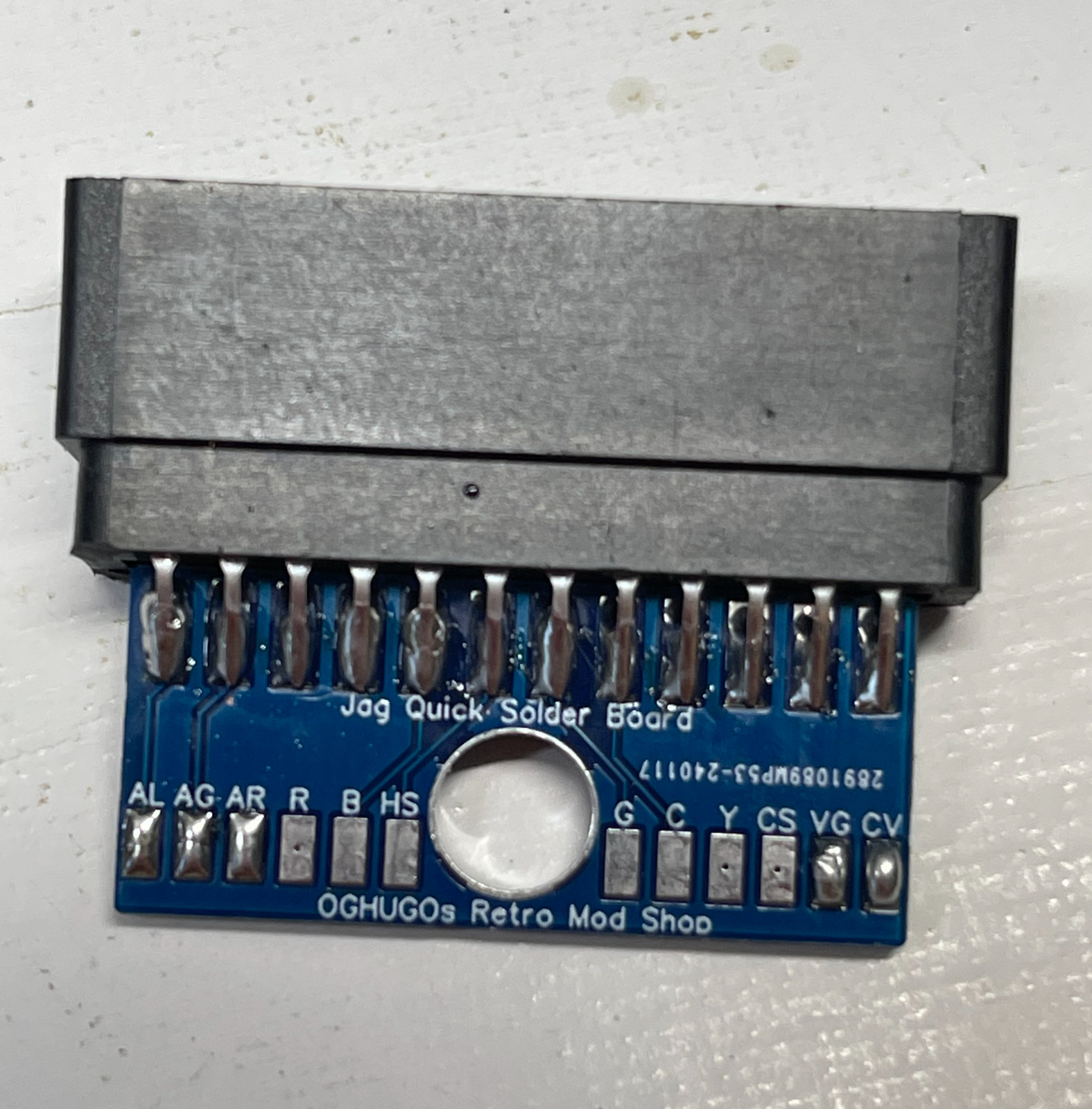 Atari Jaguar AV Composite Stereo RCA Card Edge Connector Free ship