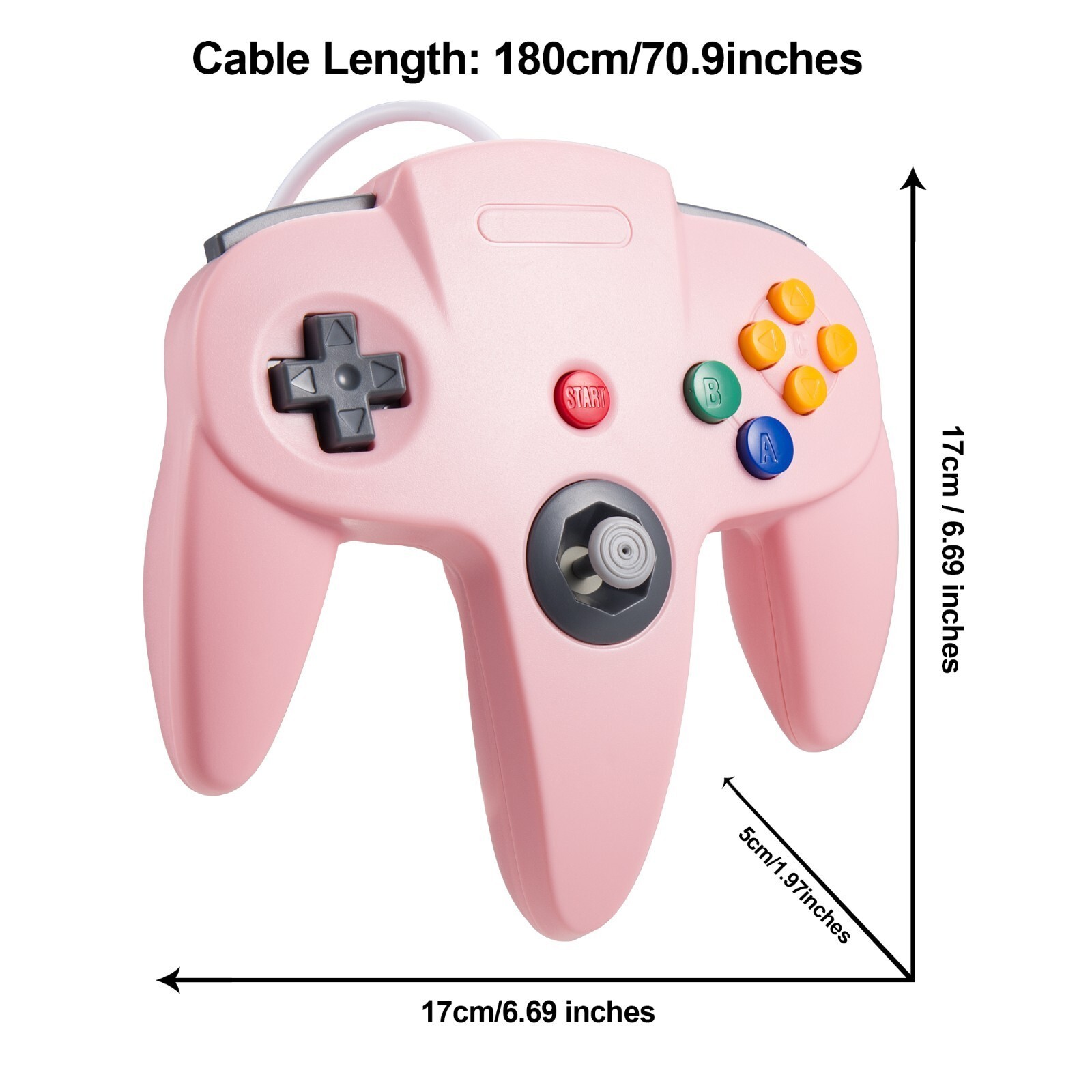 N64 Controller Video Game Gamepad Joystick Joypad Wired For Nintendo 64 Console