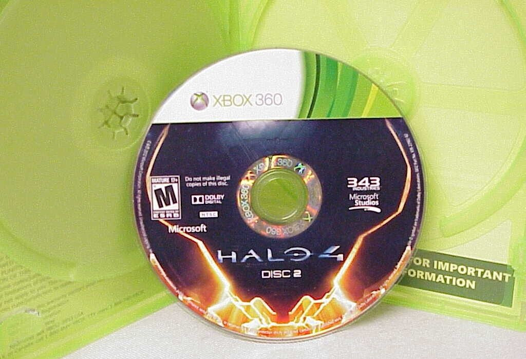 HALO 4 MICROSOFT XBOX 360 VIDEO GAME 2 DISC SET HND 00040 NTSC
