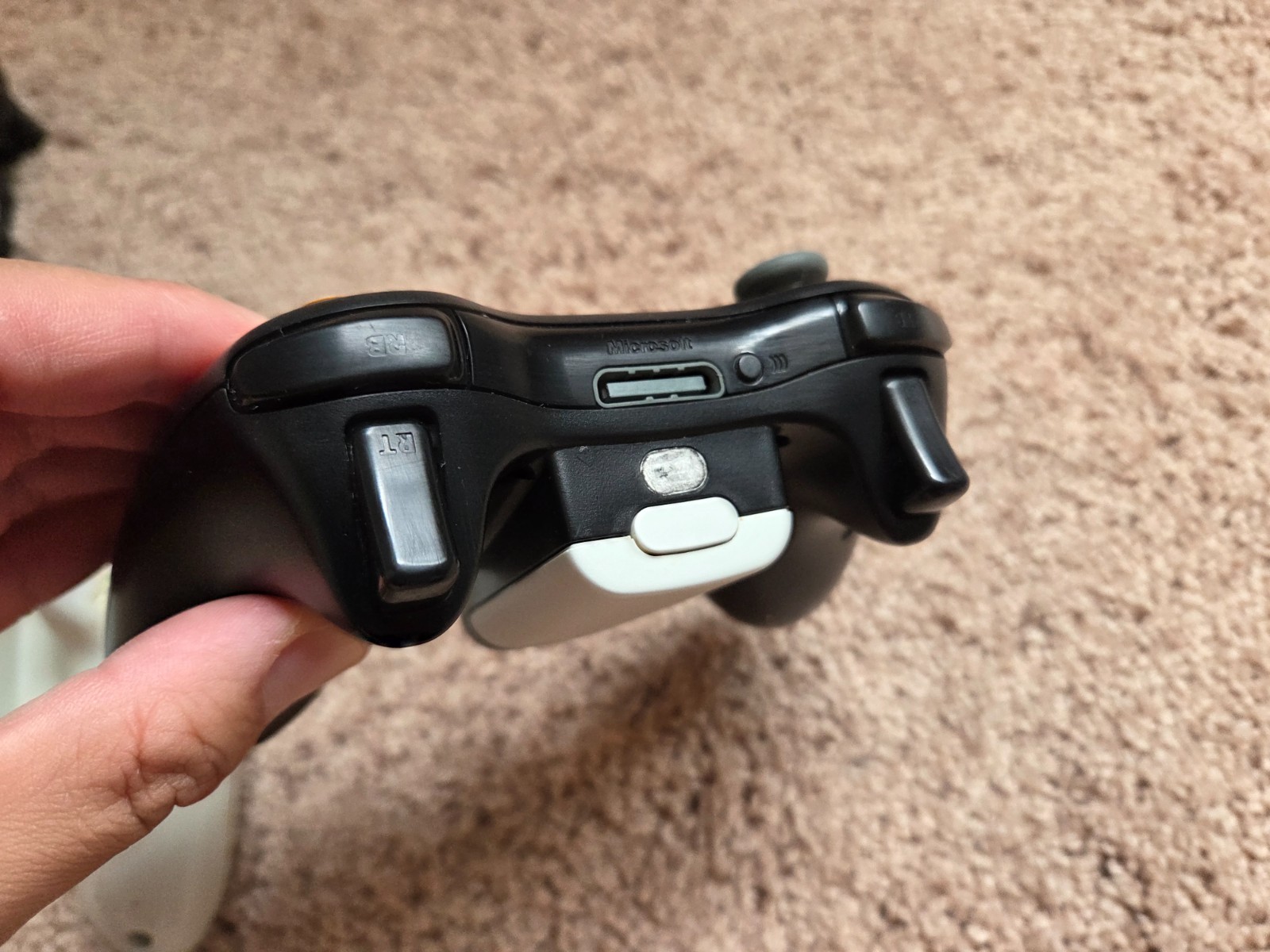 OEM Microsoft Xbox 360 Wireless Controller Black / Gray – TESTED and works