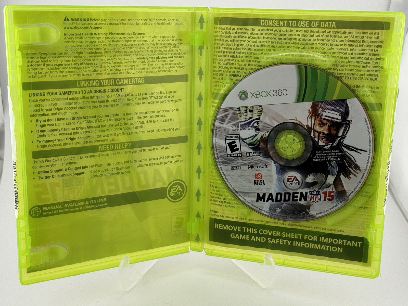 EA Sports Madden NFL 15 Xbox 360 Better with Kinect Online Multiplayer