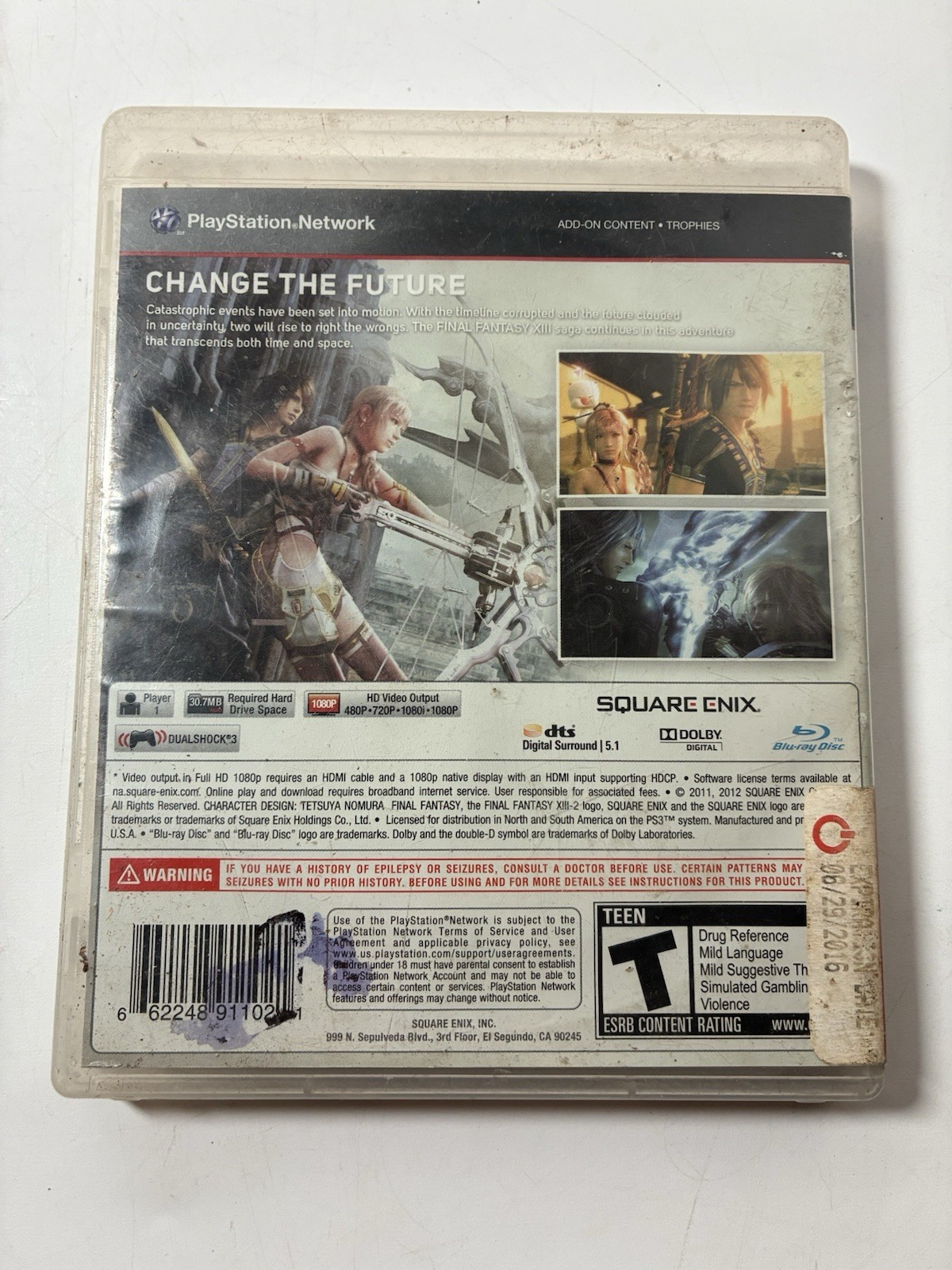 Final Fantasy XIII-2 (Sony PlayStation 3, 2012)