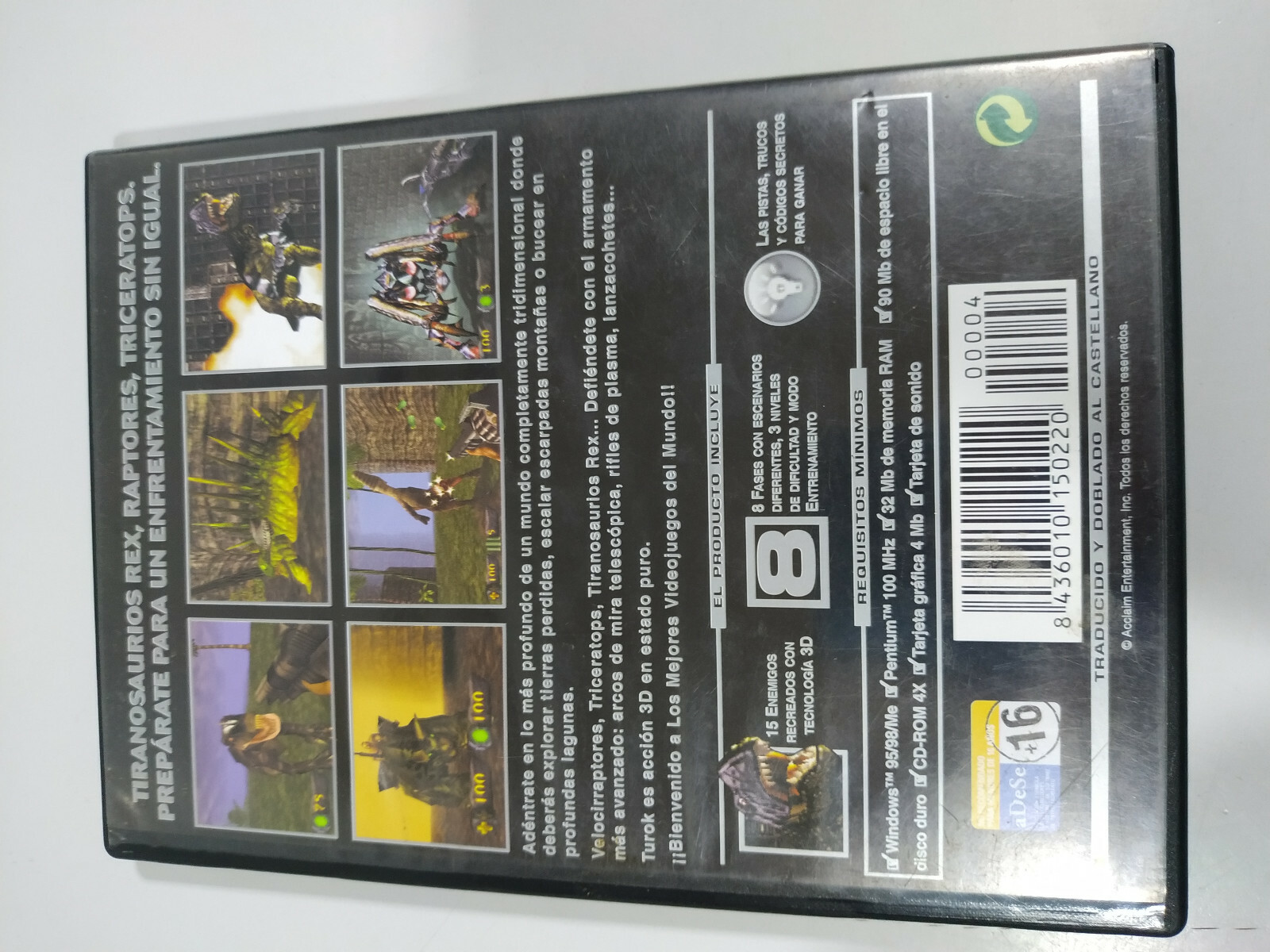 Turok dinosaur hunter MVM – PC CD-Rom Game Spain Edition