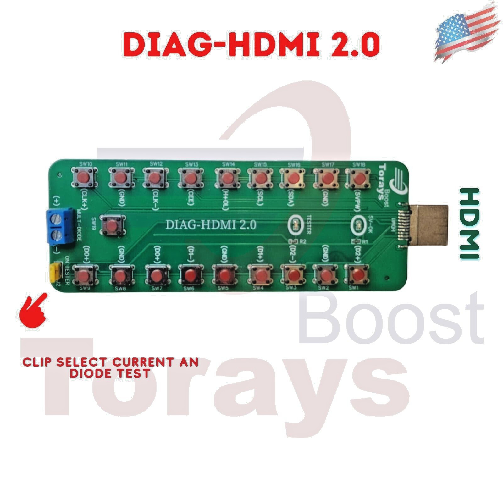 HDMI Dock Test Board Special to test HDMI iC port’s connection(Ps4,Ps5,xbox