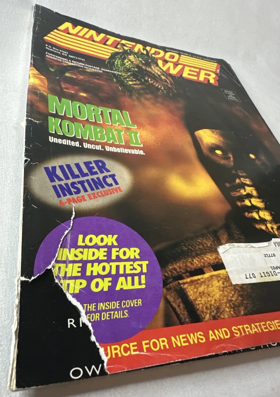 Nintendo Power #64 Mortal Kombat II 2 With Donkey Kong Poster + Cards 1994