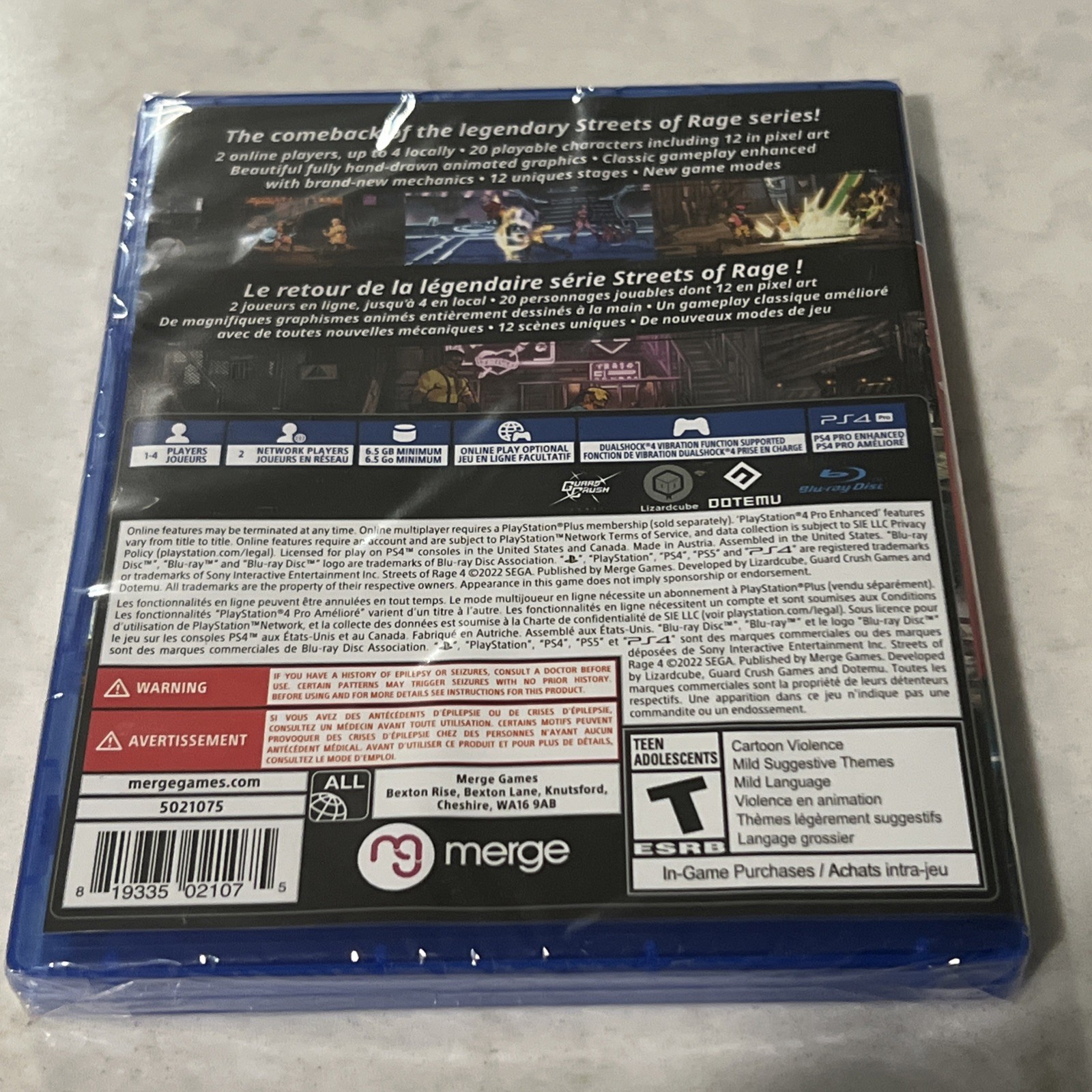 Streets of Rage 4 Anniversary Edition PS4 (DLC Included) SHIPS FAST FROM USA