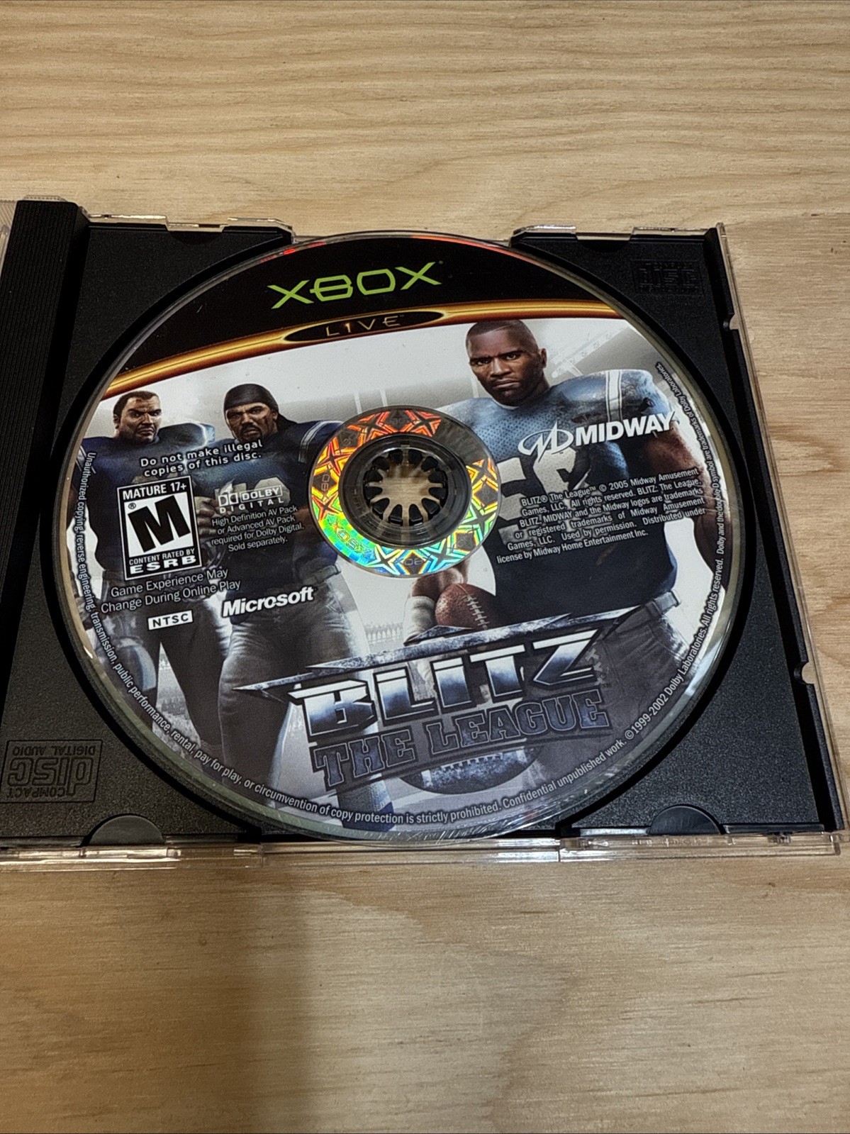 Blitz: The League Disc Only (Microsoft Xbox, 2005) Verified Working Fast Ship