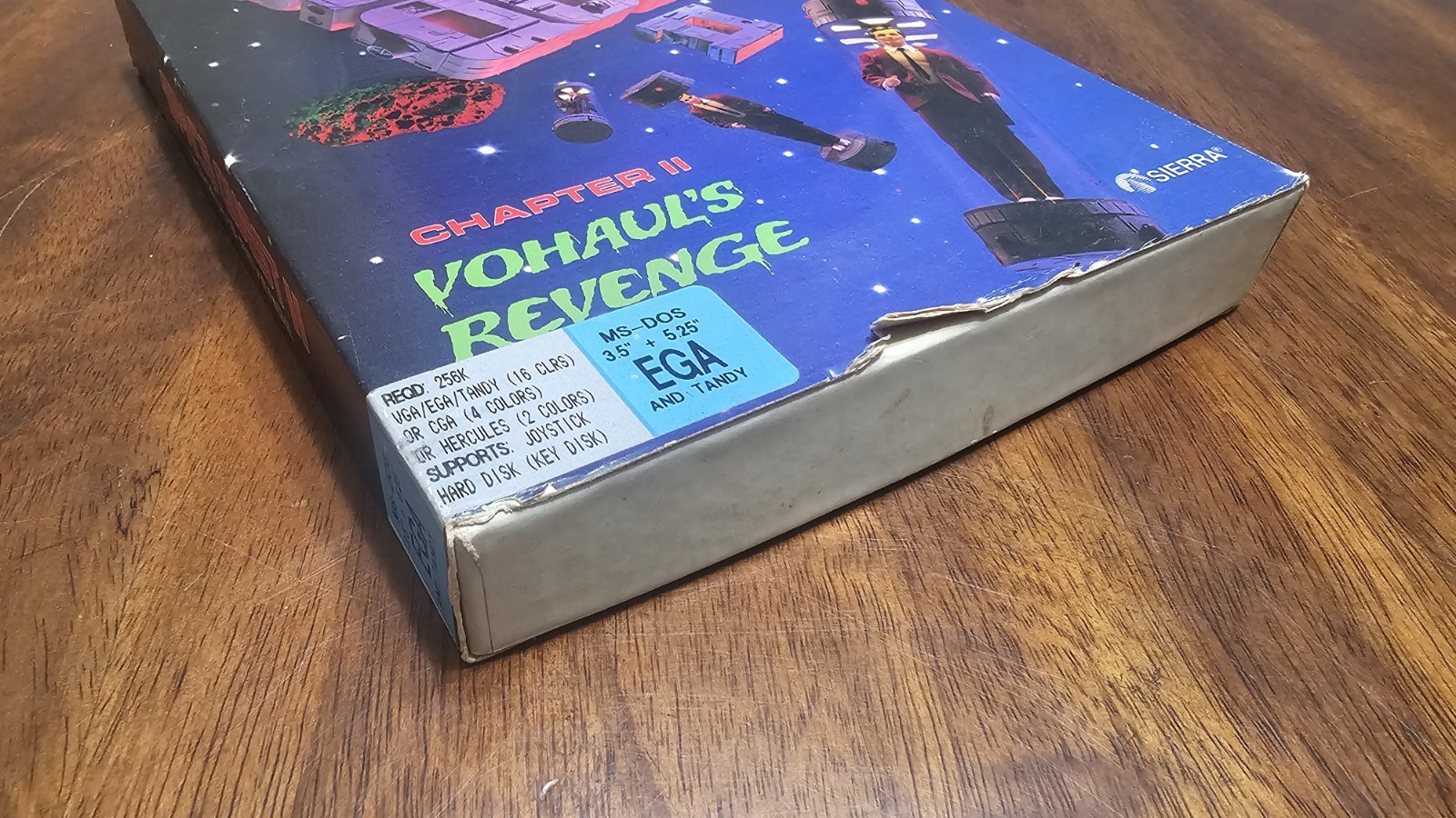 Vintage -Space Quest II Vohaul’s Revenge DOS 5.25+3.5 Discs Sierra Big Box 1987