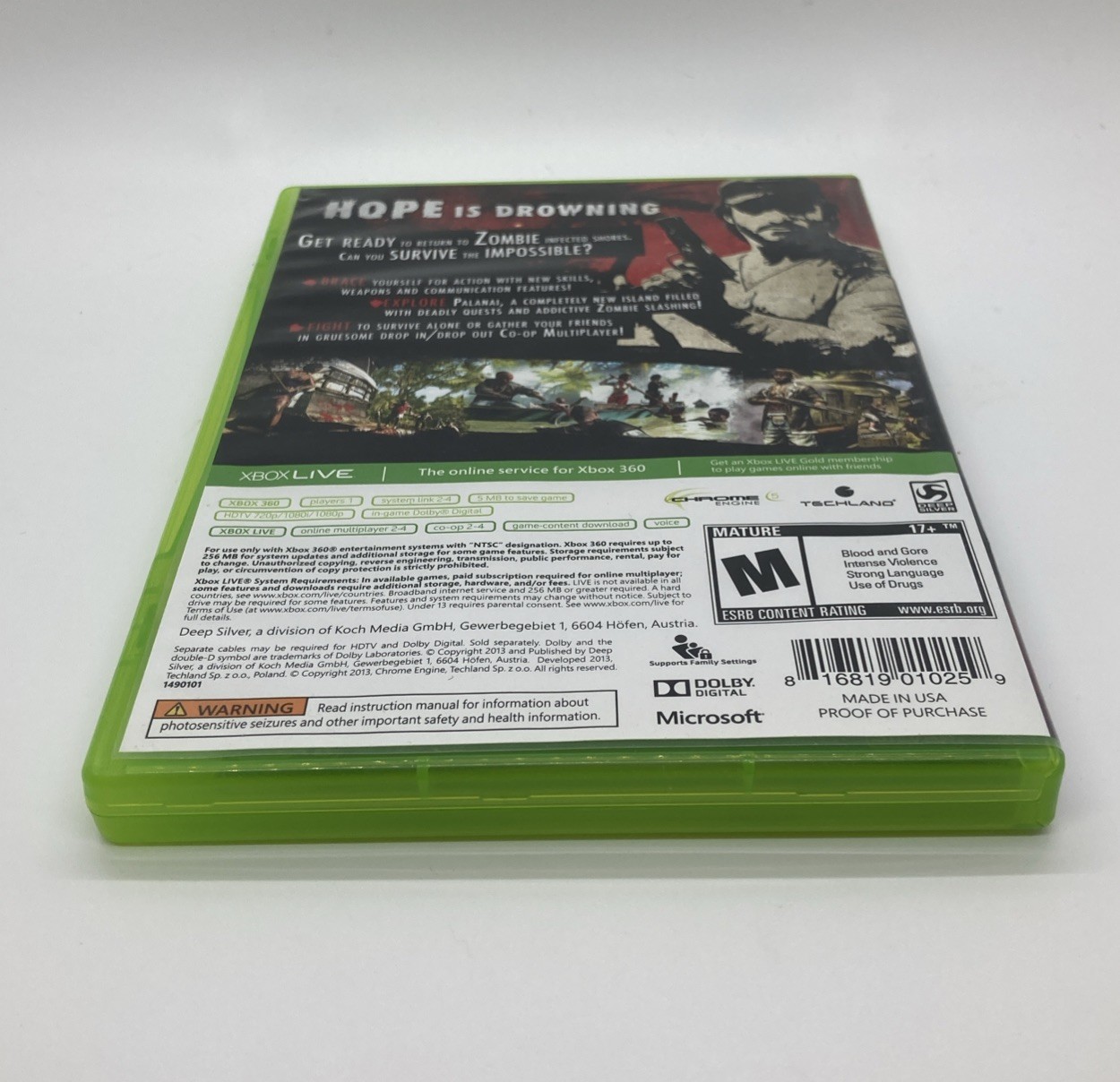 Dead Island: Riptide Special Edition (Xbox 360) CIB Complete