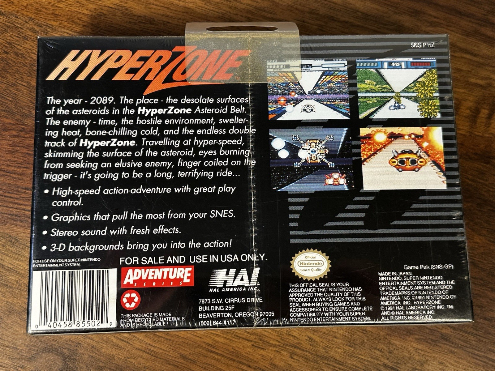HyperZone Super Nintendo SNES Brand New Factory Sealed