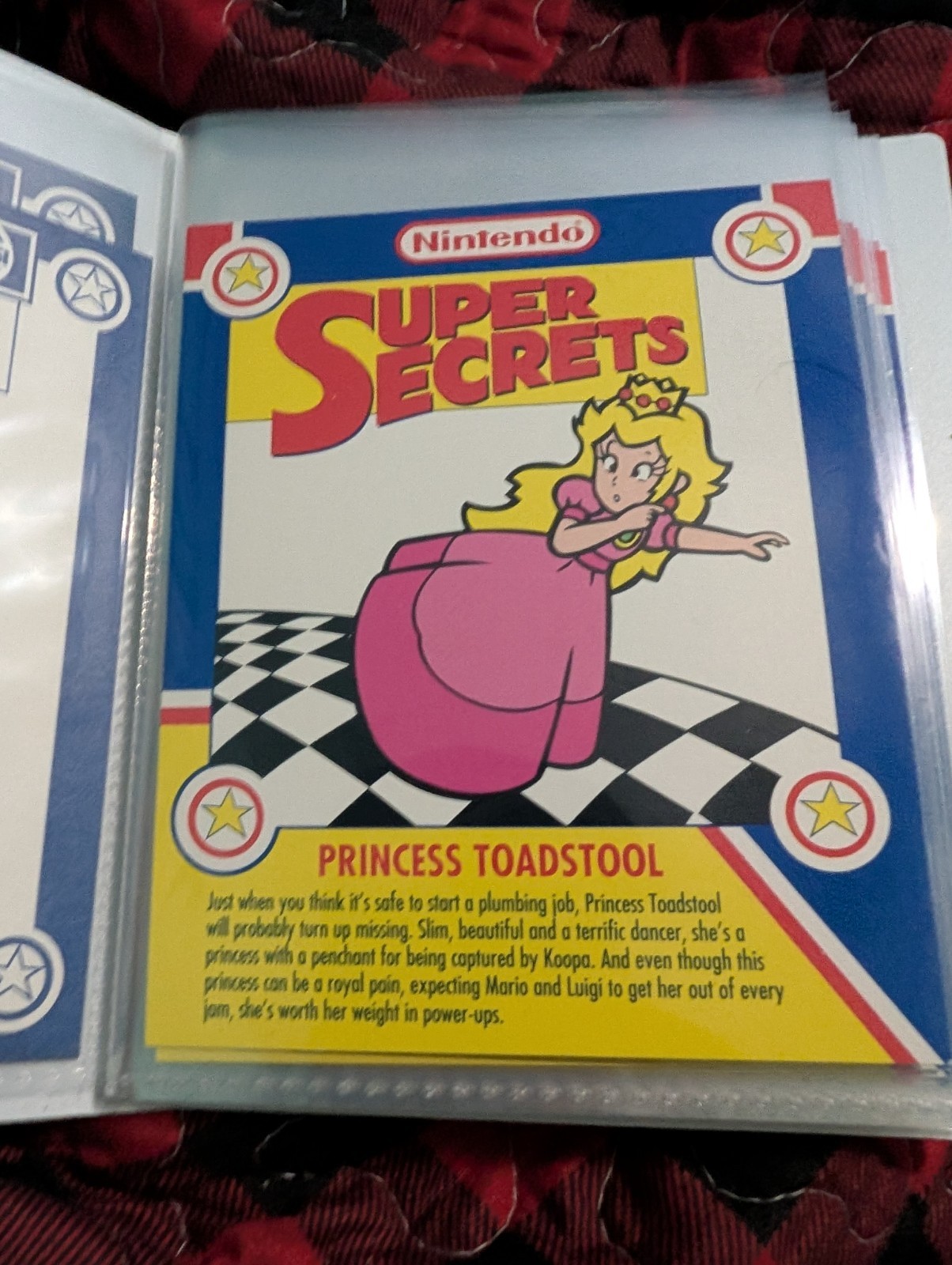 Super Mario Nintendo Secrets Pepsi Cards Complete Set In Notebook. Rare