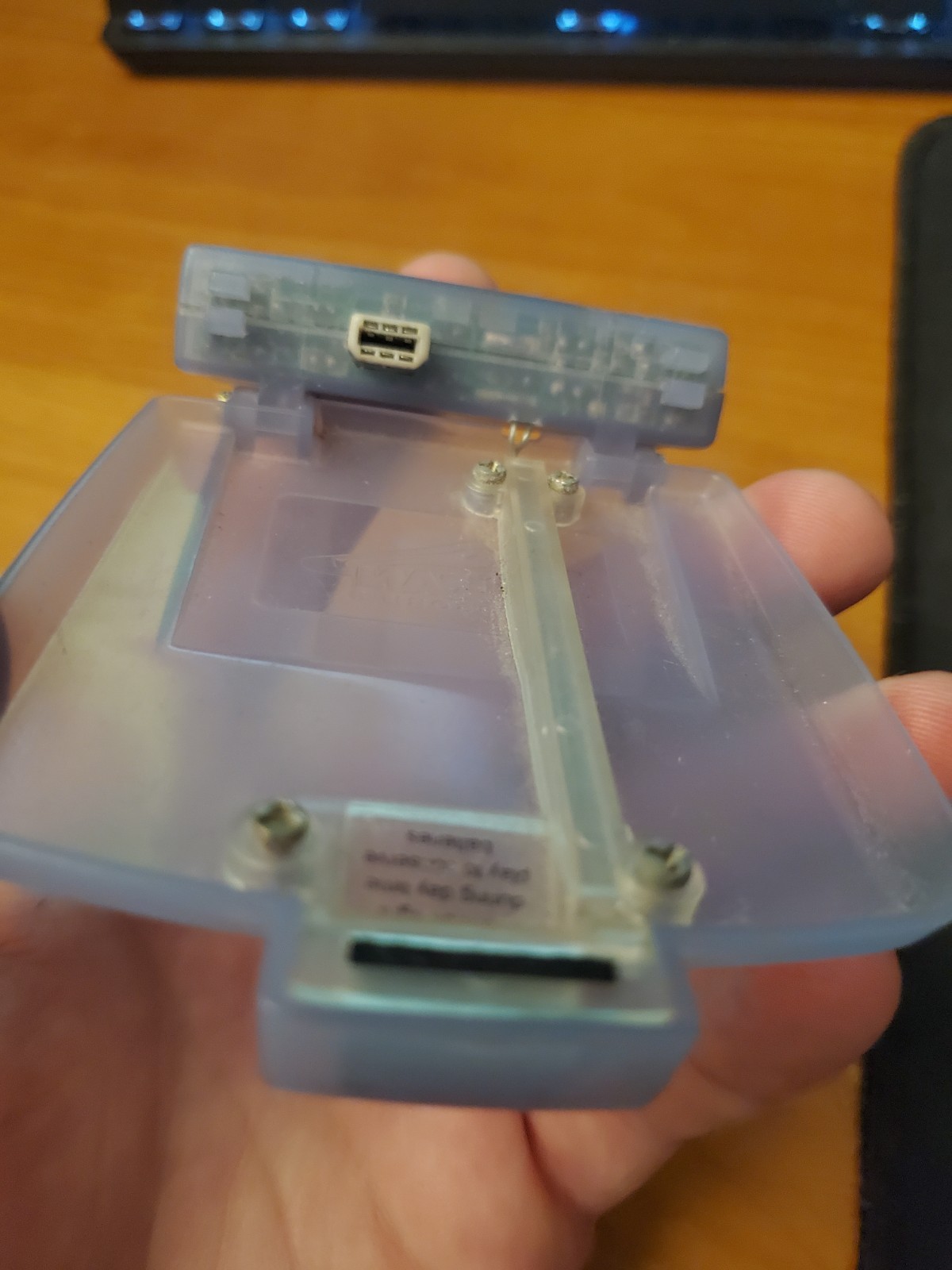 Gameboy Advance Pelican Light Screen Clear Purple Tested (Accessory Only!)