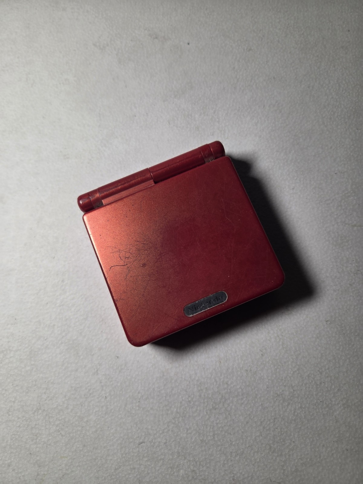 Nintendo Game Boy Advance SP Handheld System – Flame Red With No Charger