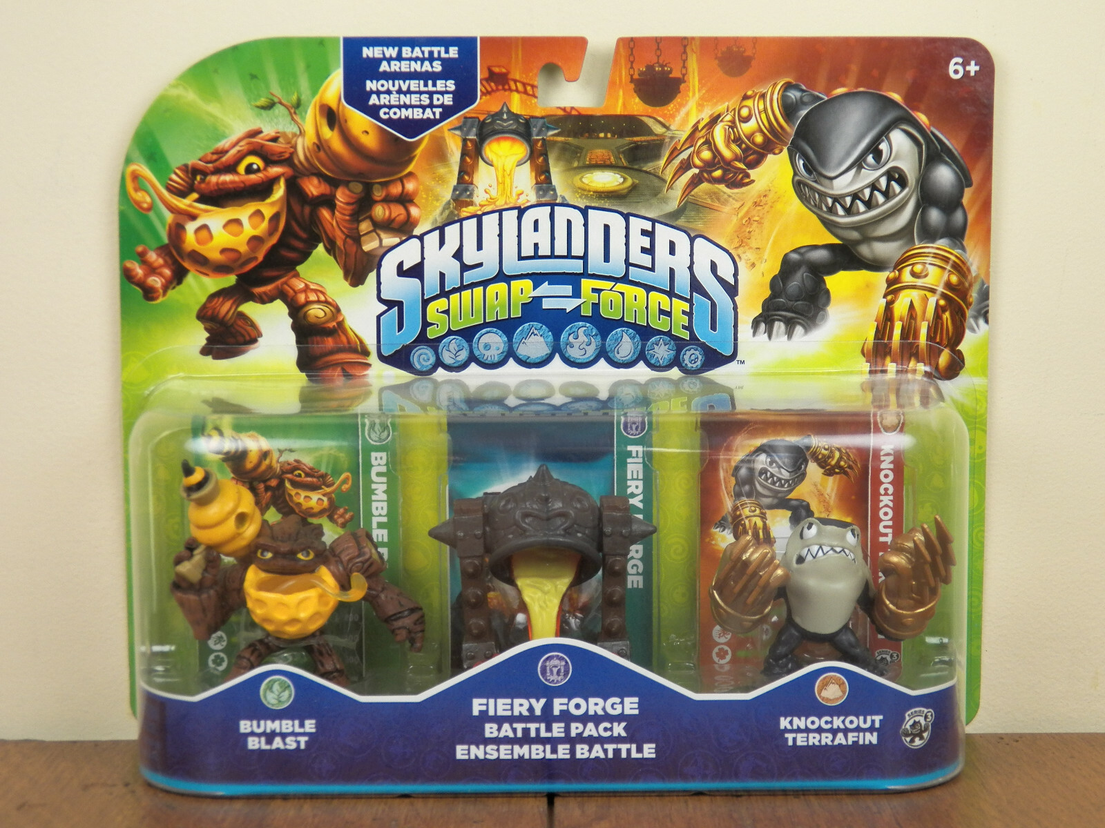 Skylanders Fiery Forge Battle Pack Bumble Blast Knockout Terrafin -Swap- **NEW**